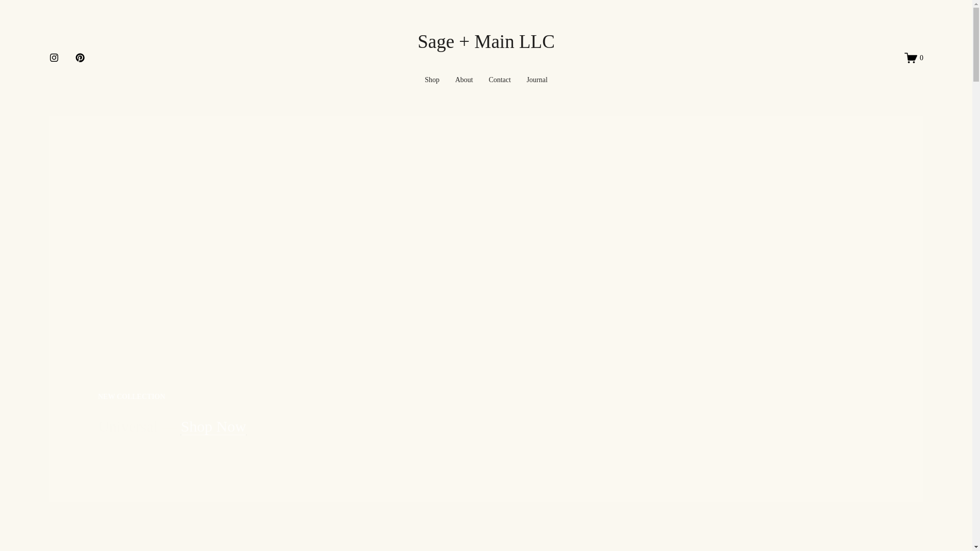 website screenshot of https://sageandmainvintage.com/