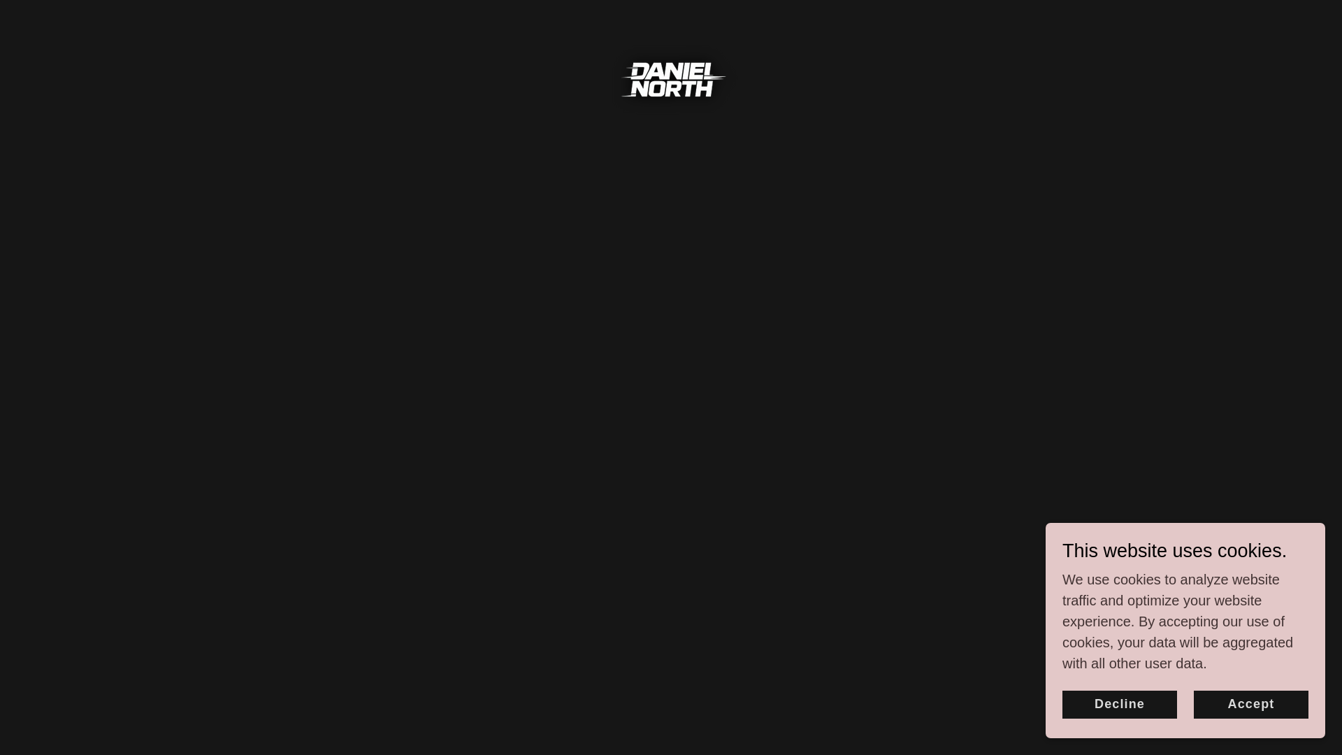 website screenshot of https://djdanielnorth.com/