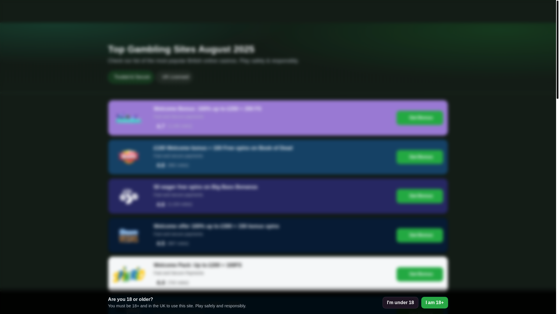 website screenshot of https://betverified.co.uk/