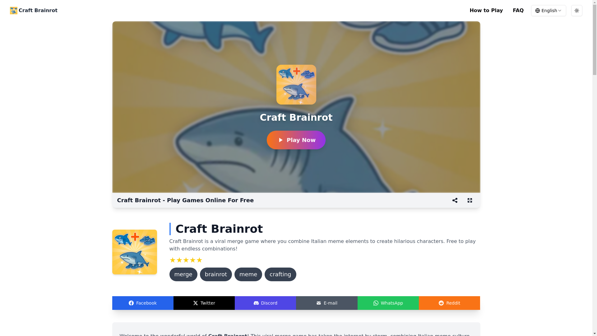 website screenshot of https://craftbrainrot.pages.dev/