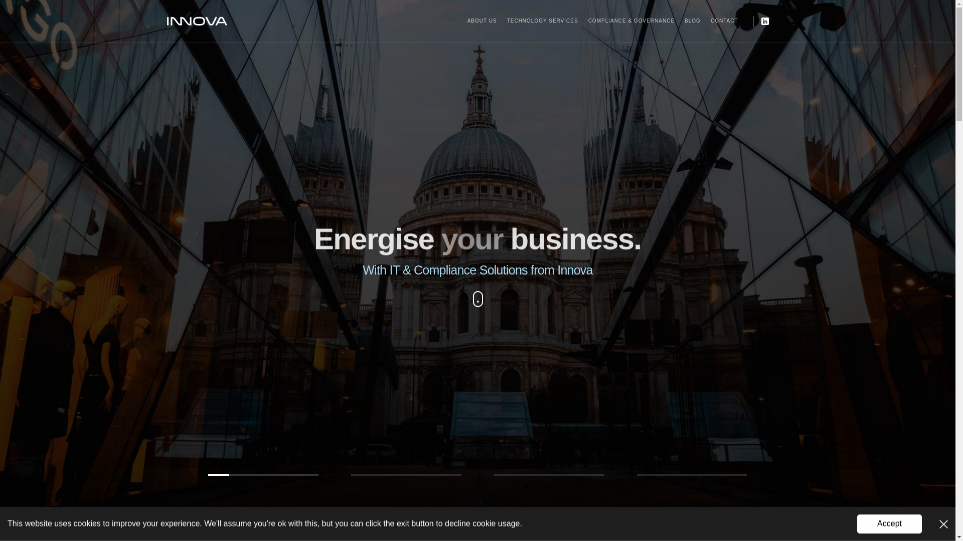 website screenshot of https://innovaituk.com/