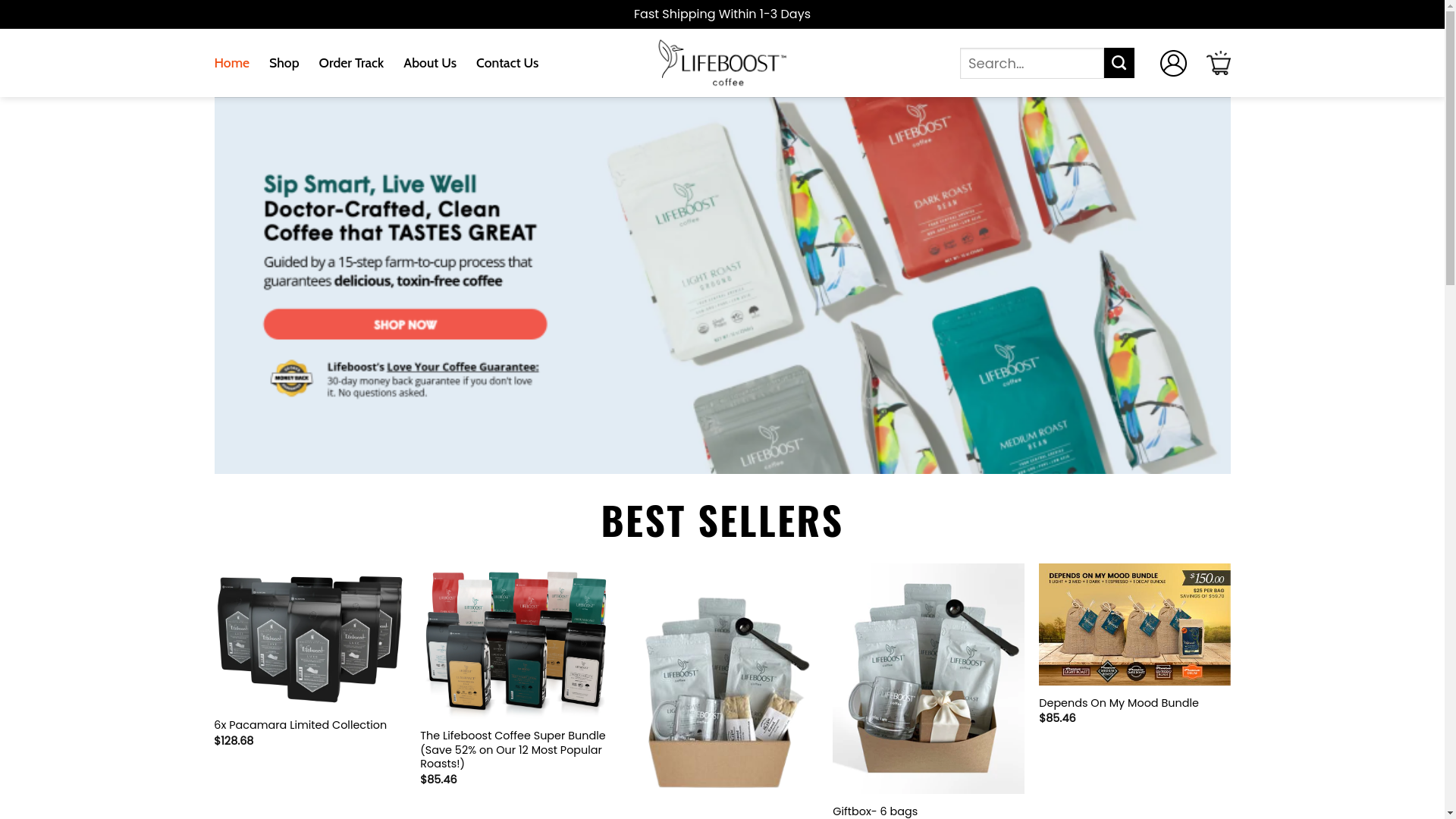 website screenshot of https://elitelifeboostcoffee.shop/