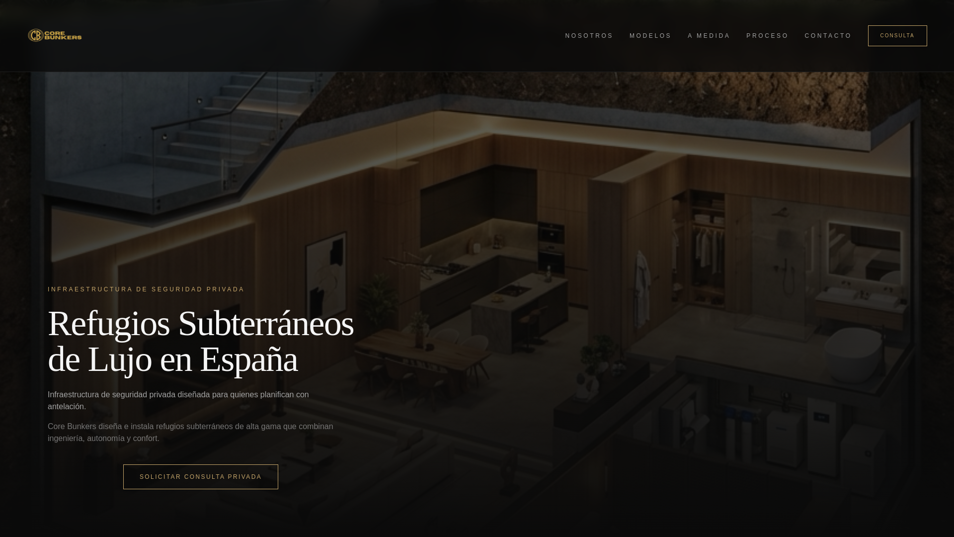 website screenshot of https://corebunkeres.com/