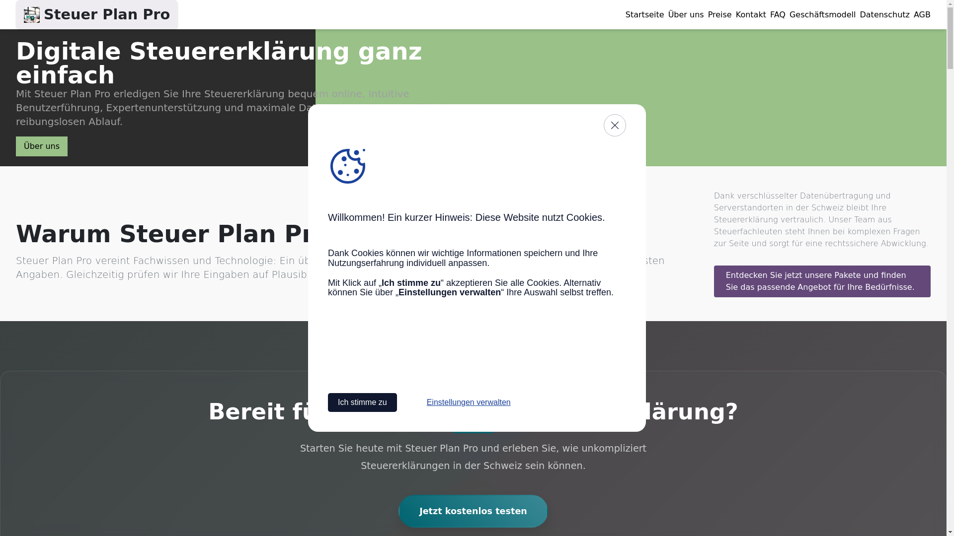 website screenshot of https://steuerplanpro.com/