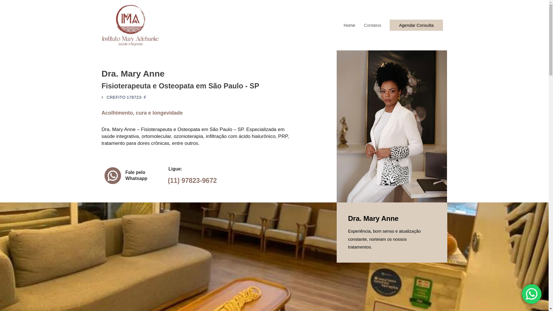 website screenshot of https://dramaryanne.com.br/
