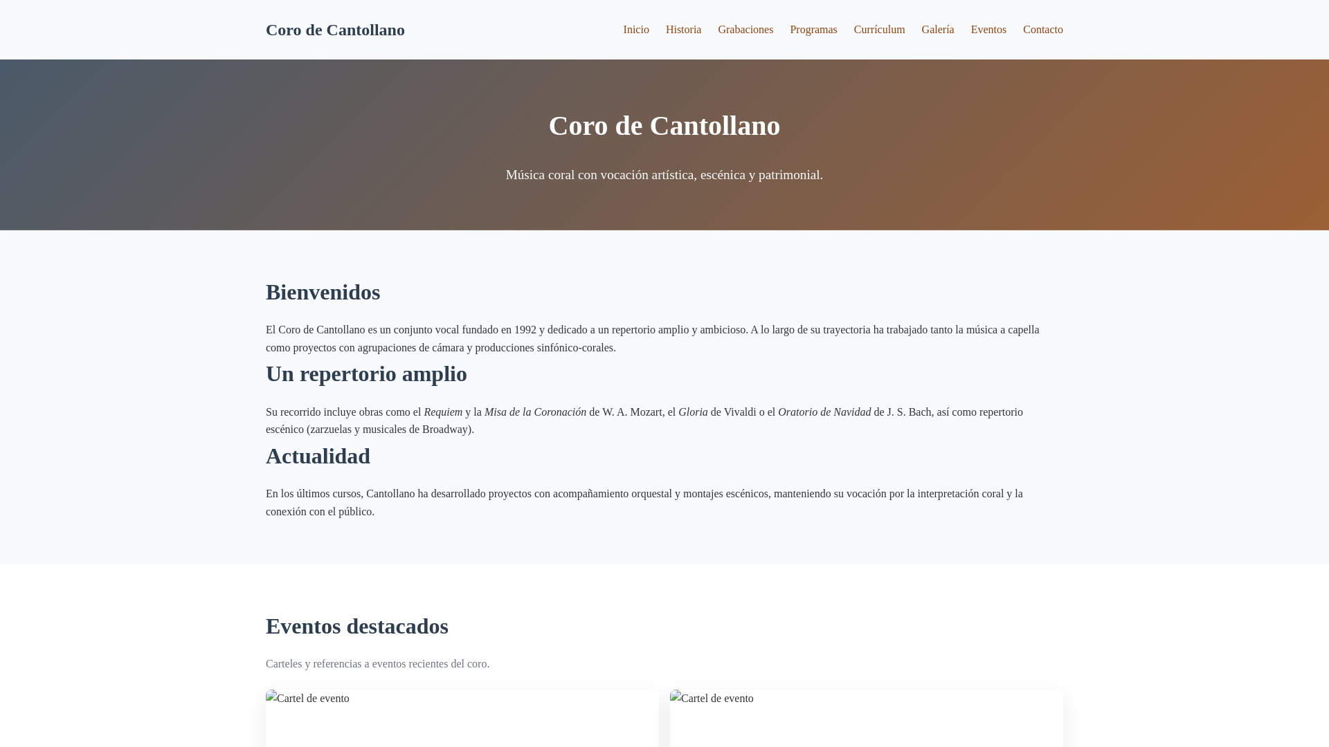 website screenshot of https://cantollano-web.pages.dev/