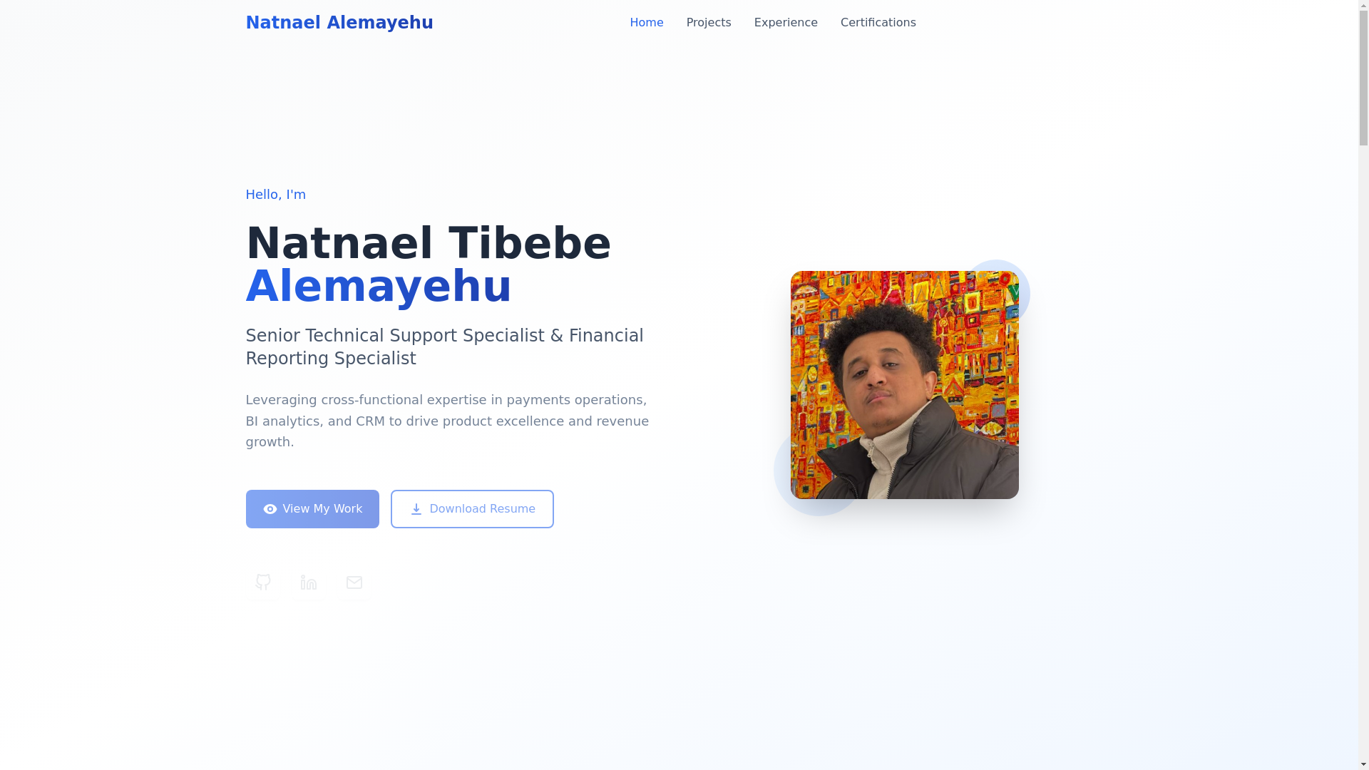 website screenshot of https://meetnatnael.com/