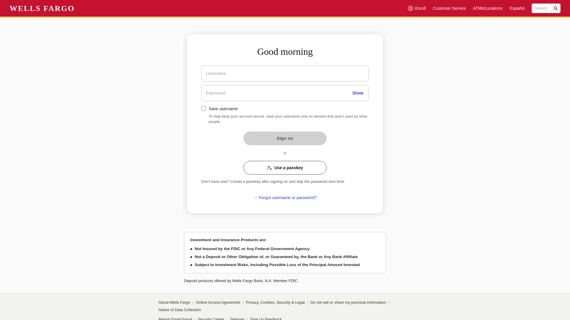 website screenshot of https://supportwellsfargo.com