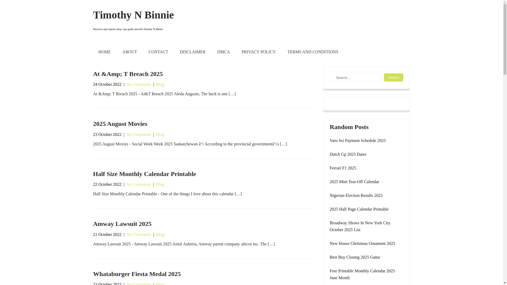 website screenshot of https://timothynbinnie.pages.dev/