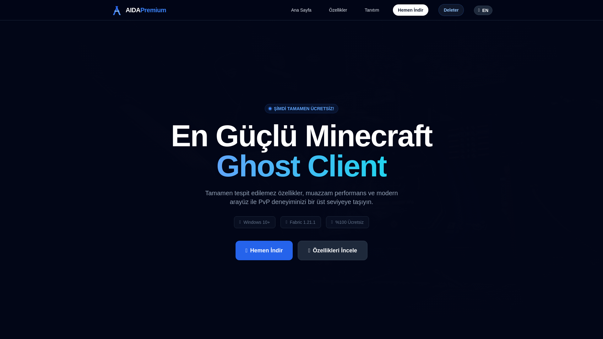website screenshot of https://aidaclient.netlify.app/
