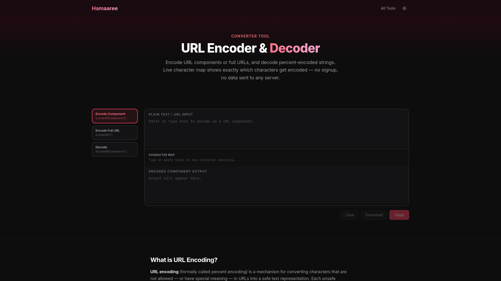 website screenshot of https://hamaaree-url.pages.dev/
