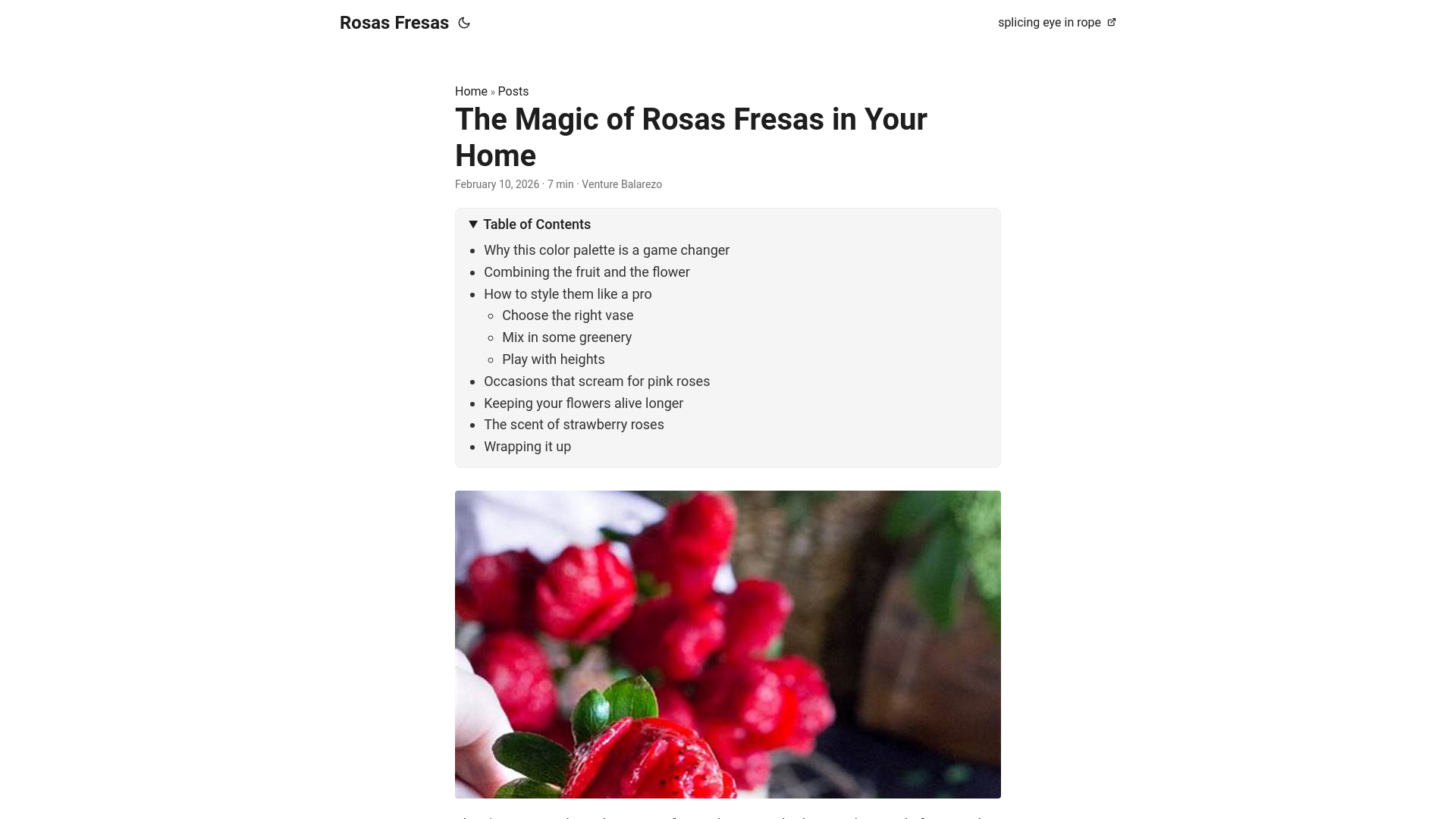 website screenshot of https://rosas-fresas.pages.dev/