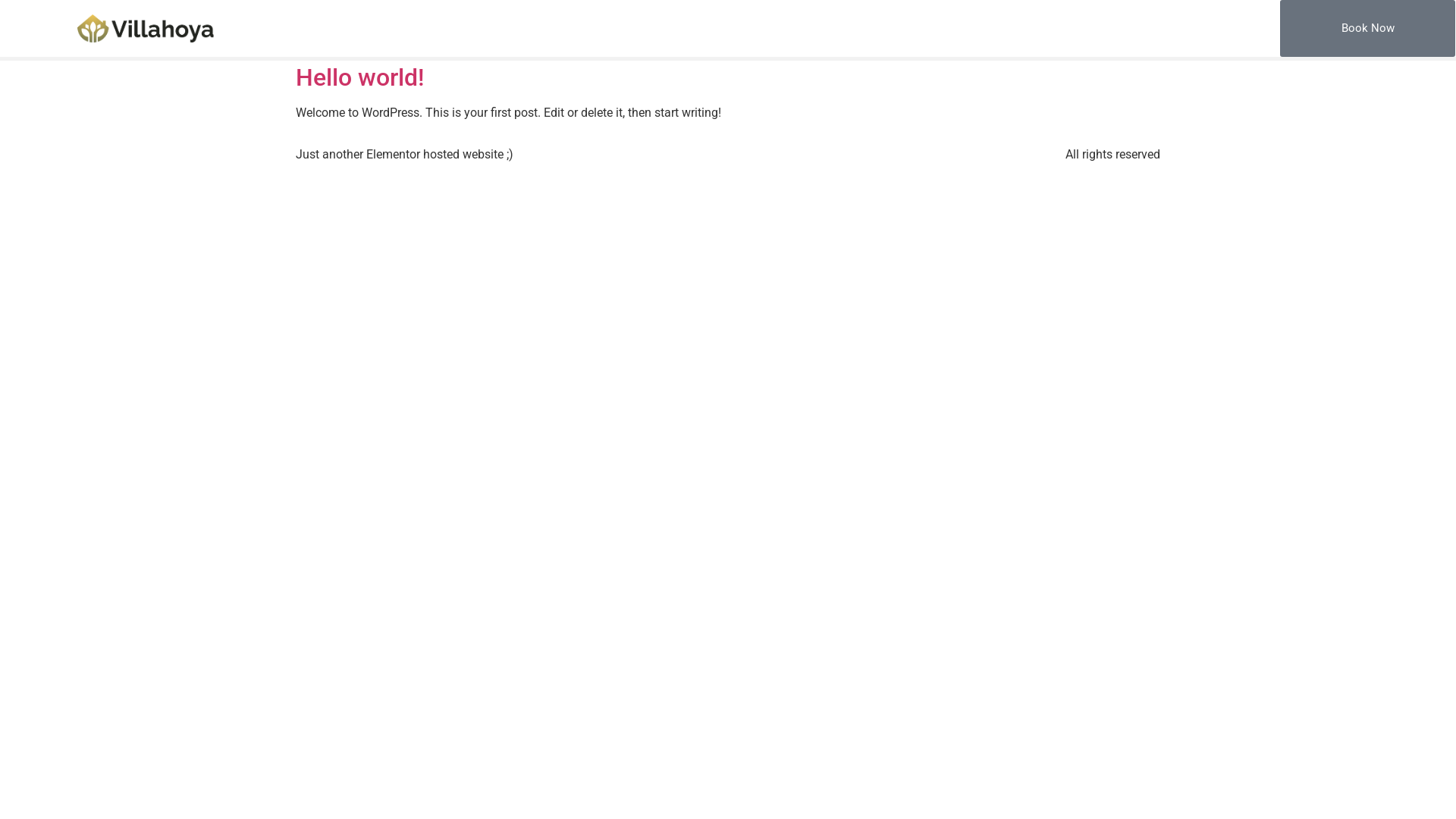 website screenshot of https://paradisevillabb.com/