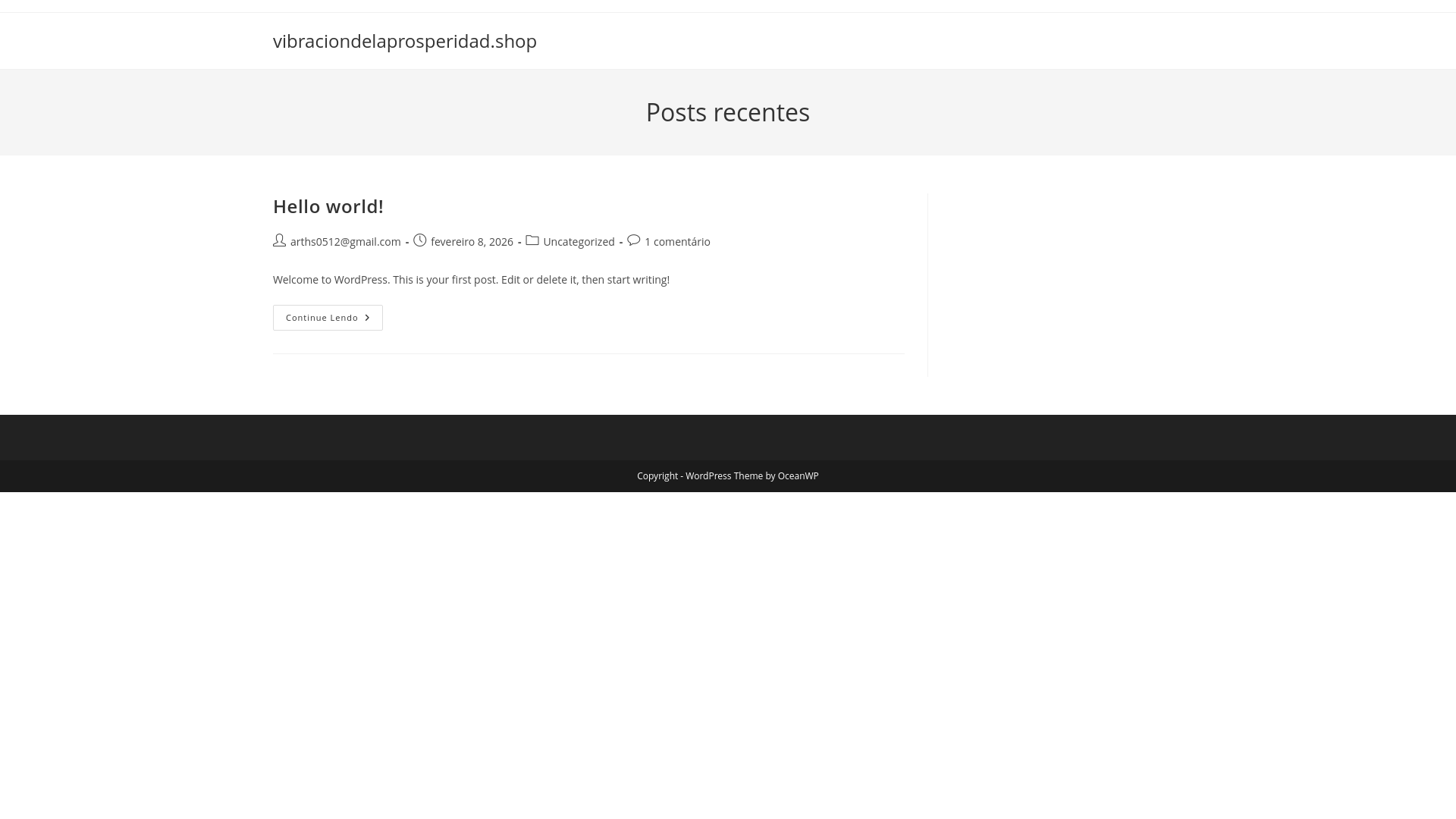 website screenshot of https://vibraciondelaprosperidad.shop/