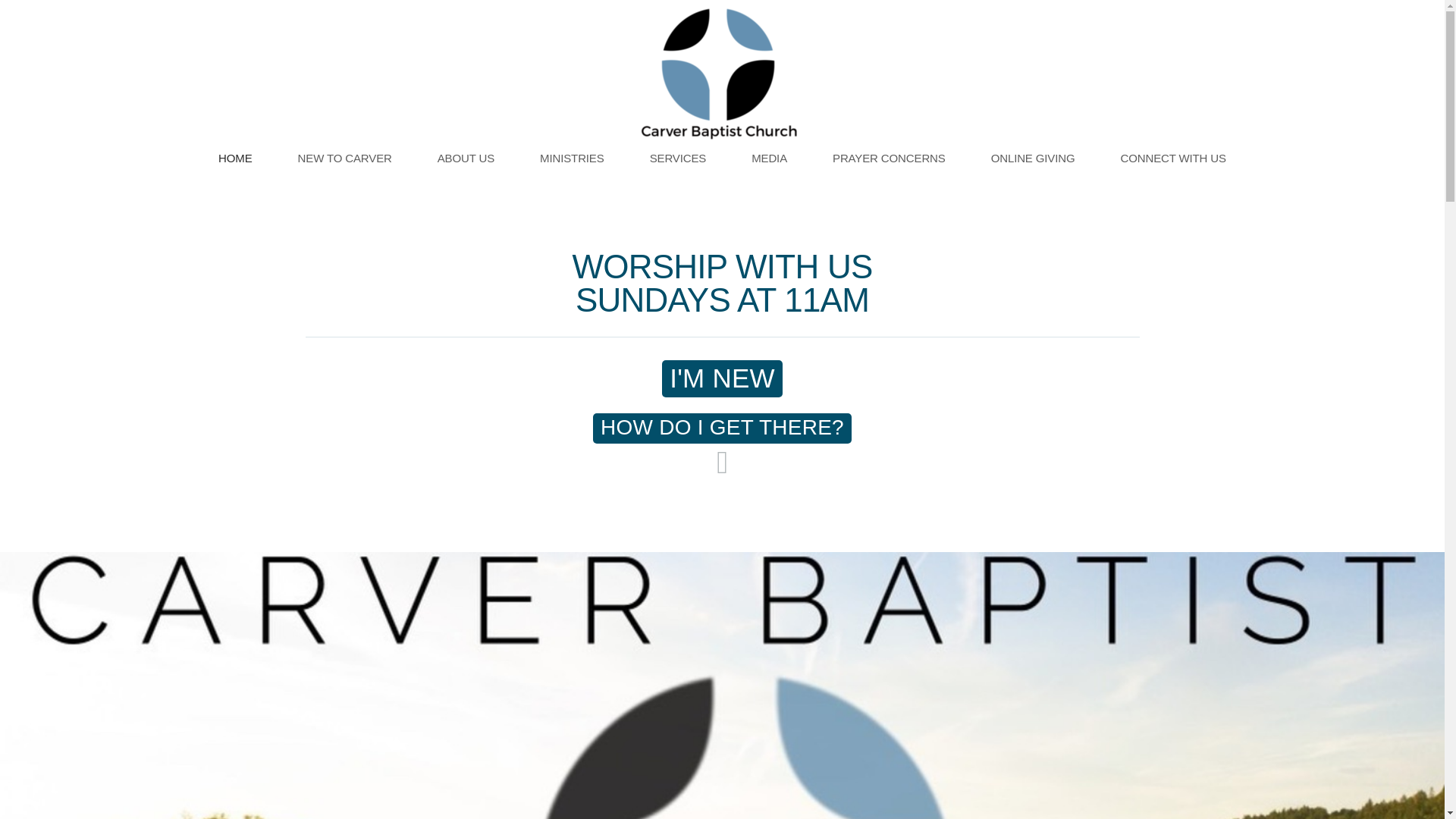 website screenshot of https://carverbaptist.church/