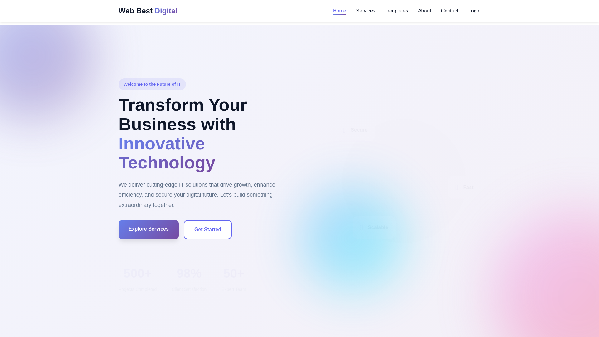 website screenshot of https://webbestdigital.in