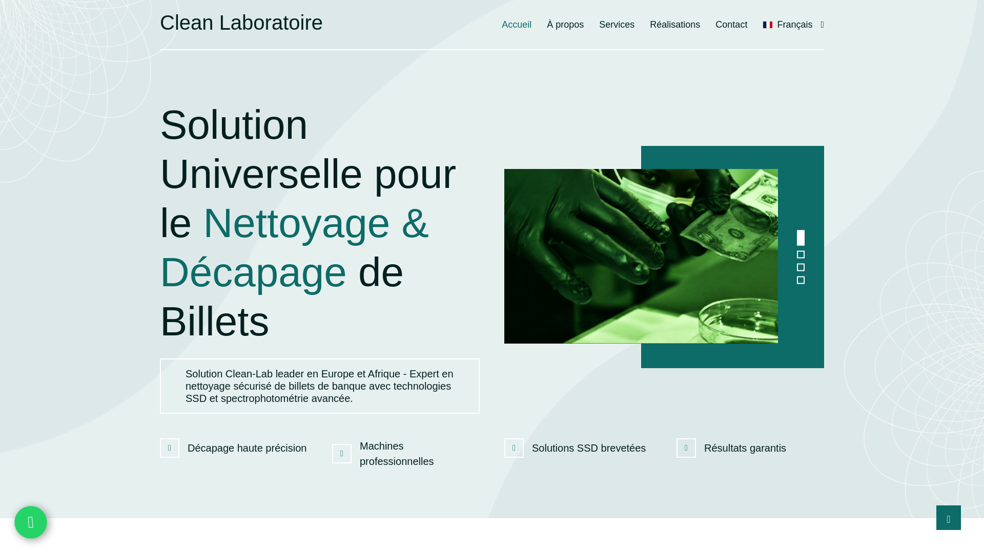 website screenshot of https://clean-laboratoire.com/