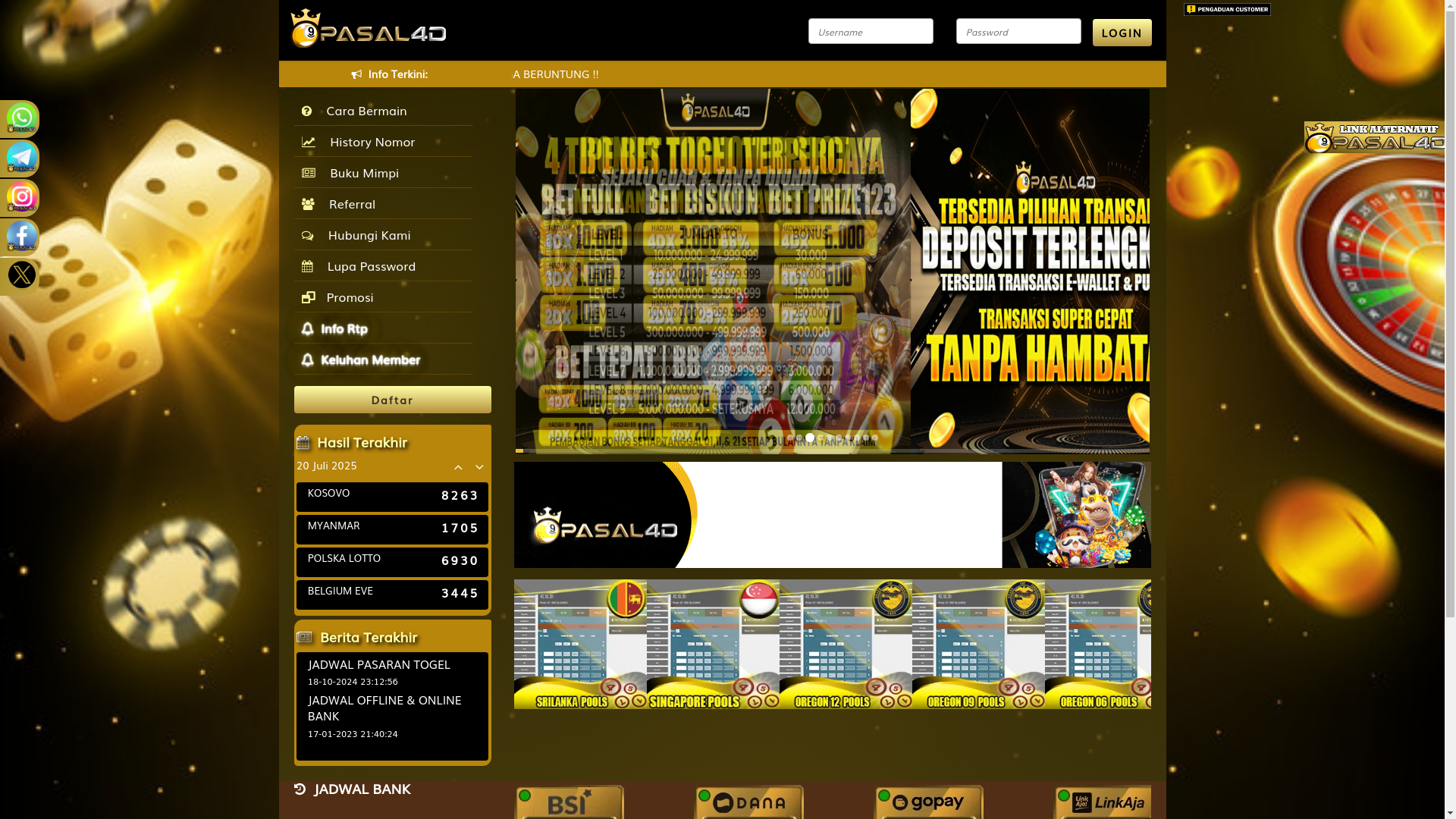 website screenshot of https://pasalkopi.com/