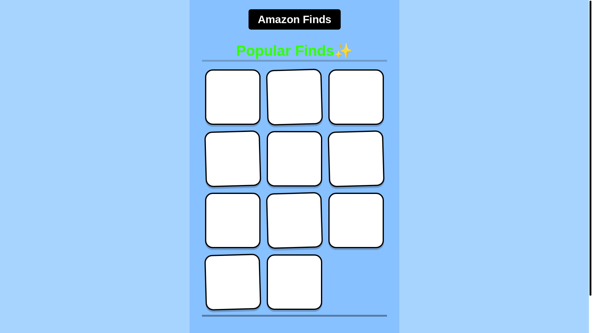 website screenshot of https://amazon-finds847.pages.dev/