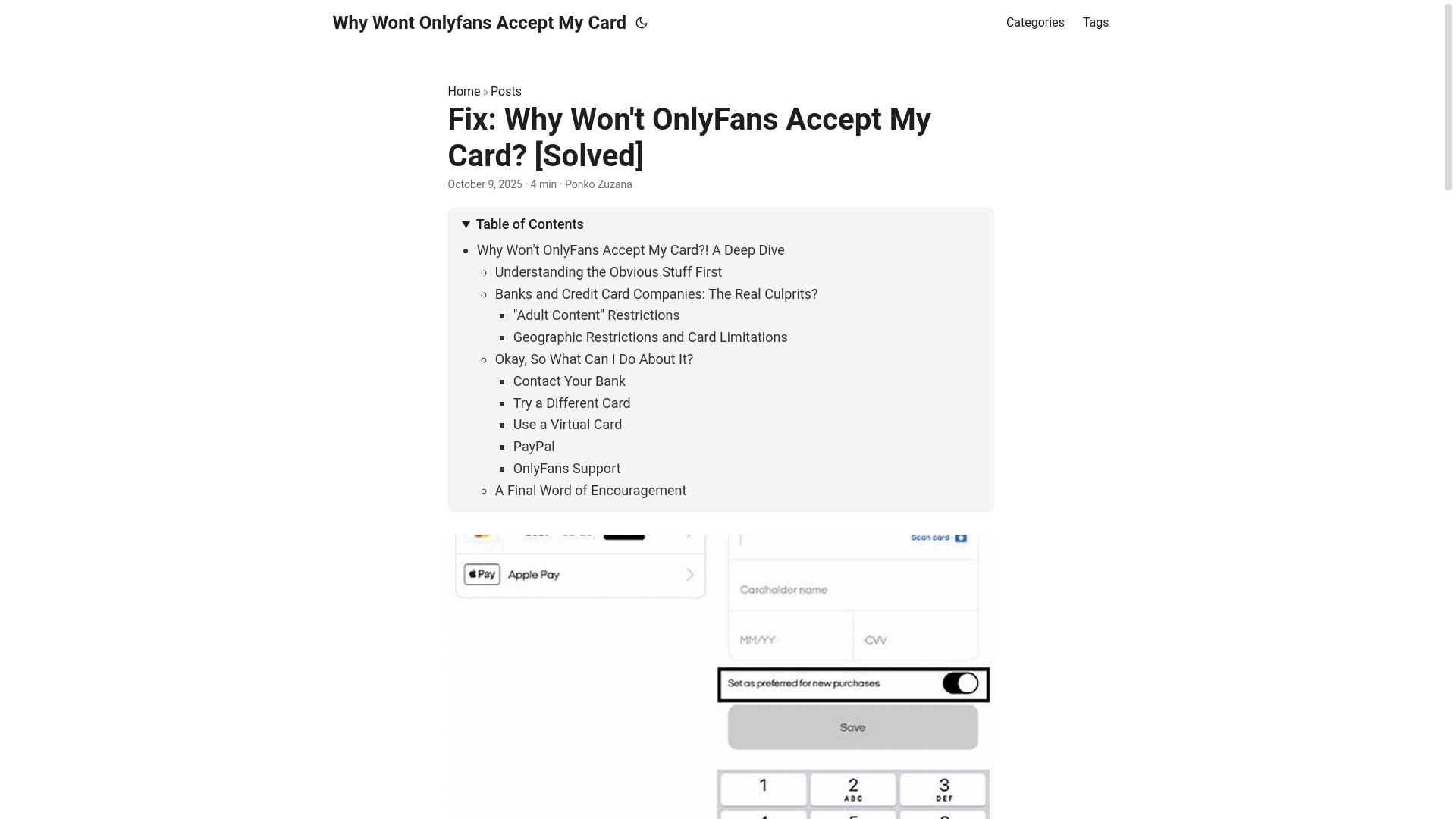 website screenshot of https://why-wont-onlyfans-accept-my-card.pages.dev/