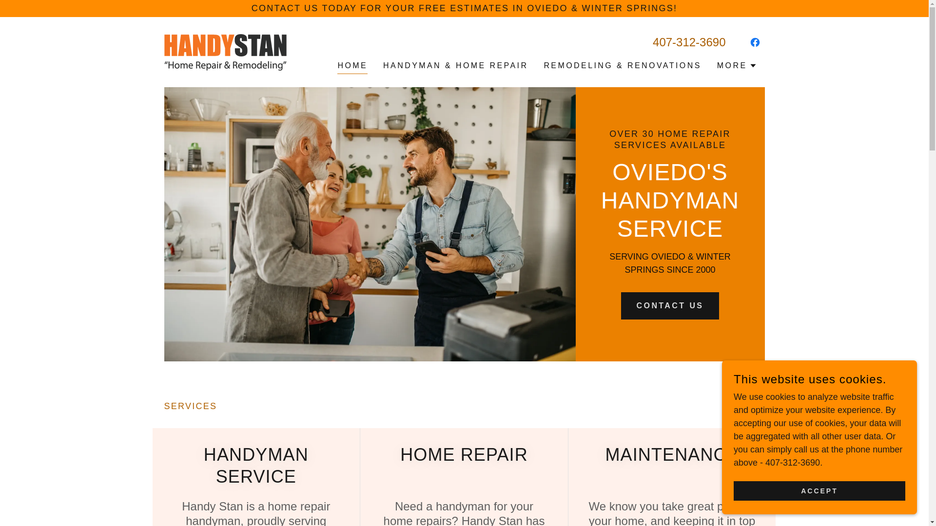 website screenshot of https://handystanhomerepair.com/