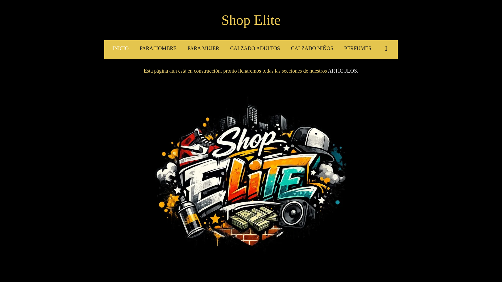 website screenshot of https://shopelite.es/