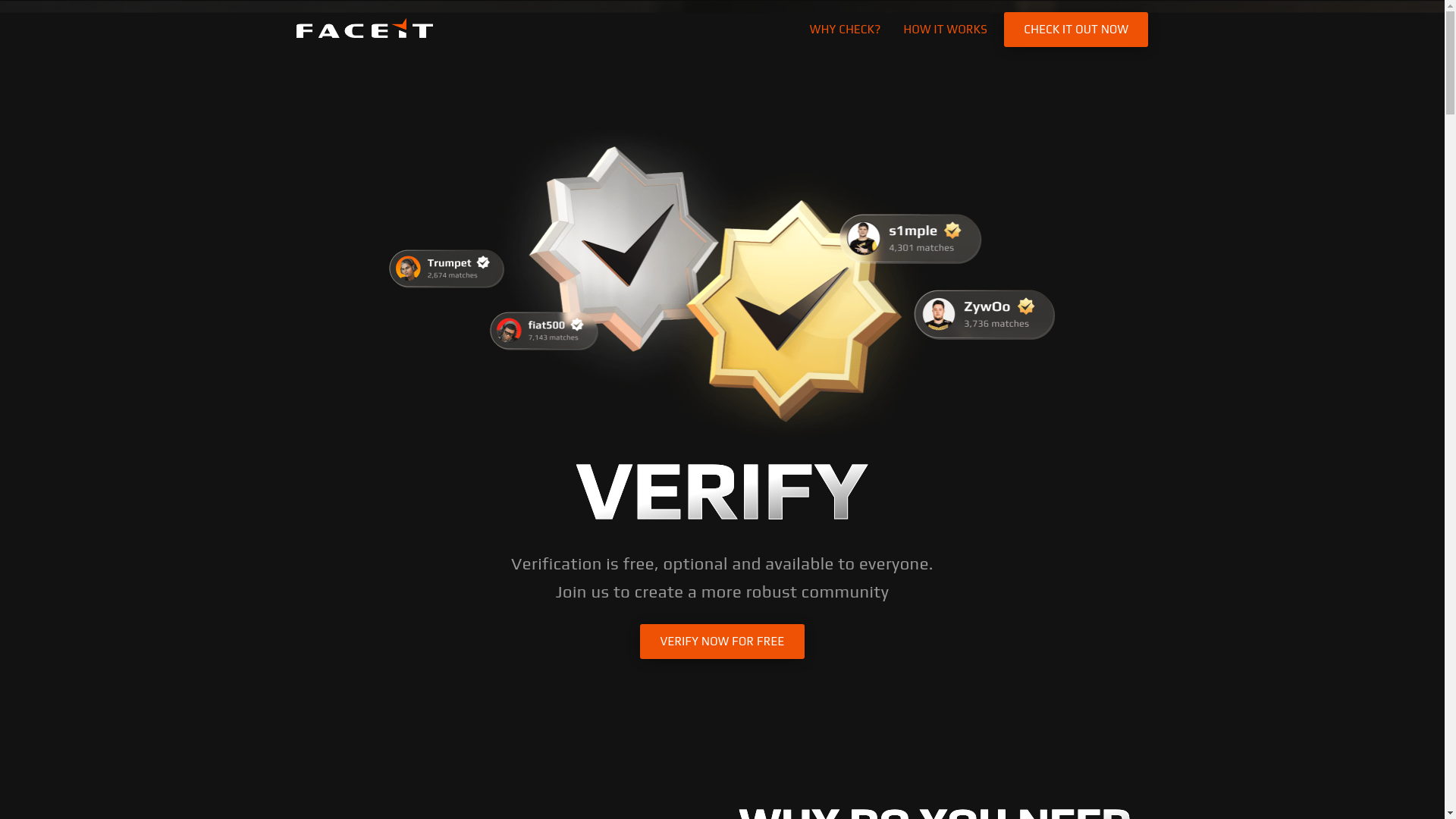 website screenshot of https://faceit-game-authentication.info/