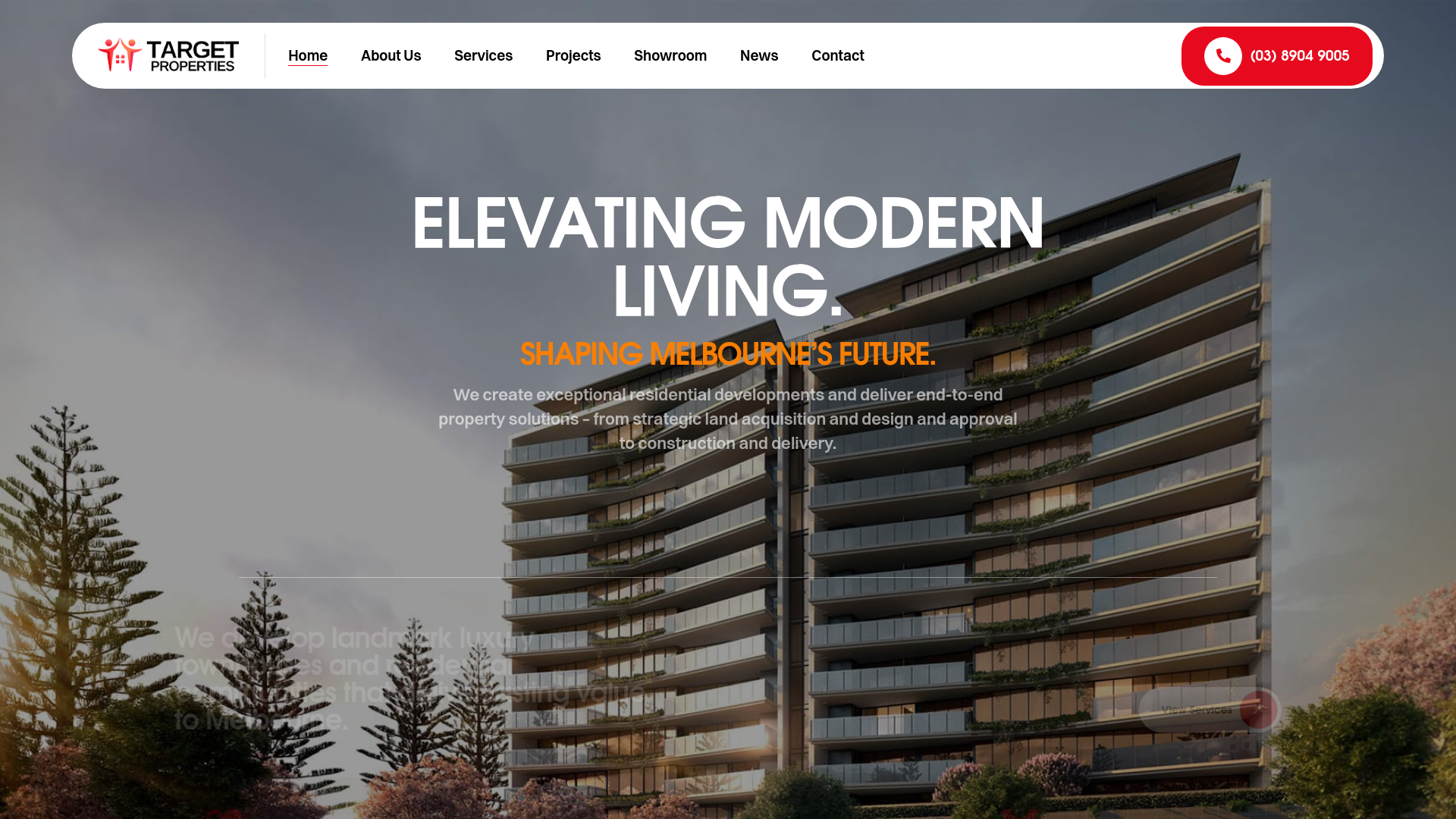 website screenshot of https://targetproperties.online/