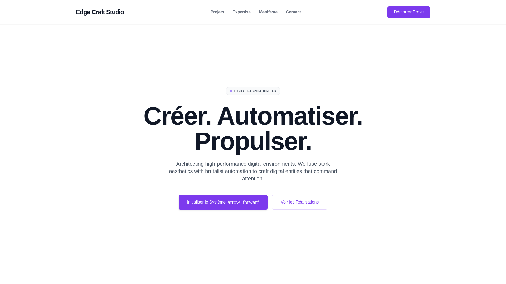 website screenshot of https://edgecraftstudio.pages.dev/