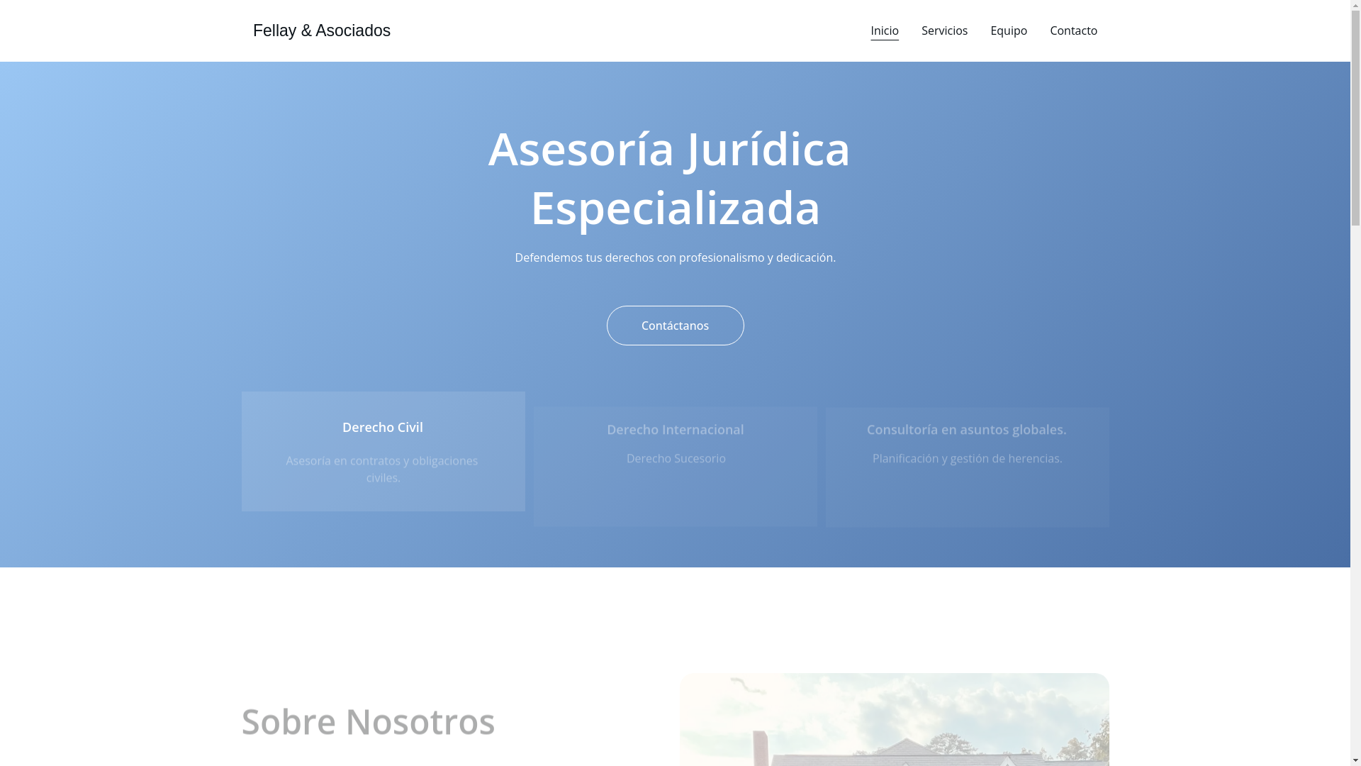 website screenshot of https://fellayasociados.com/