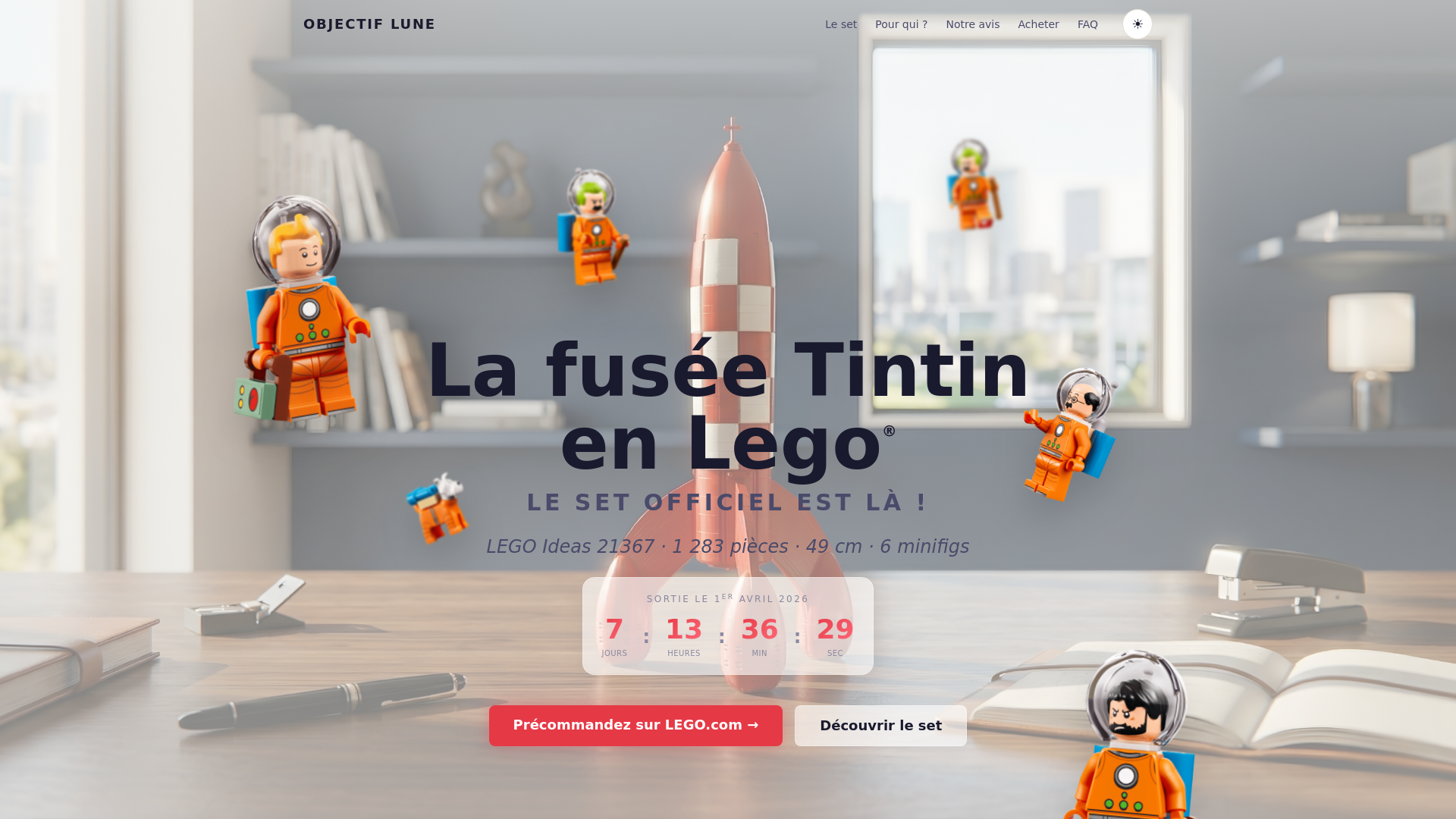 website screenshot of https://objectiflune.pages.dev/