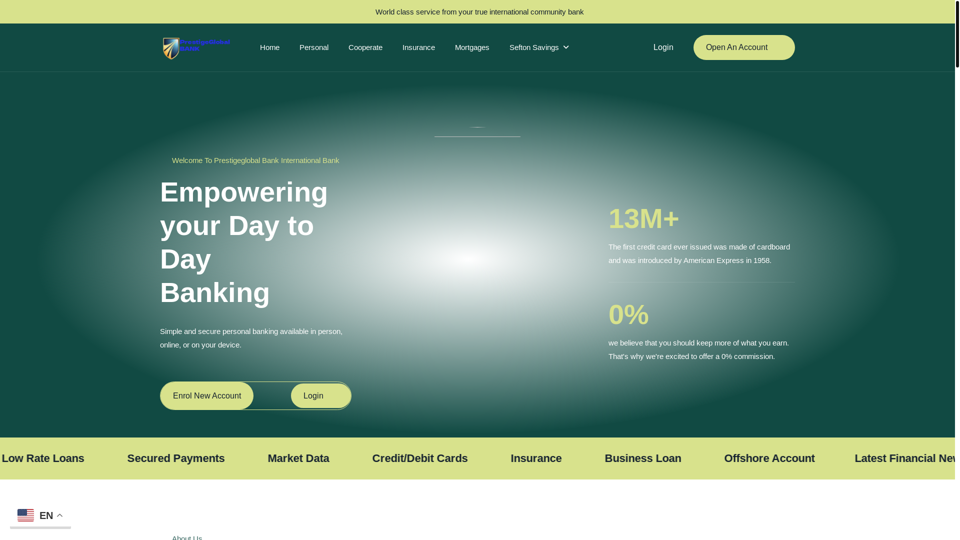 website screenshot of https://prestigeglobalbnk.com/