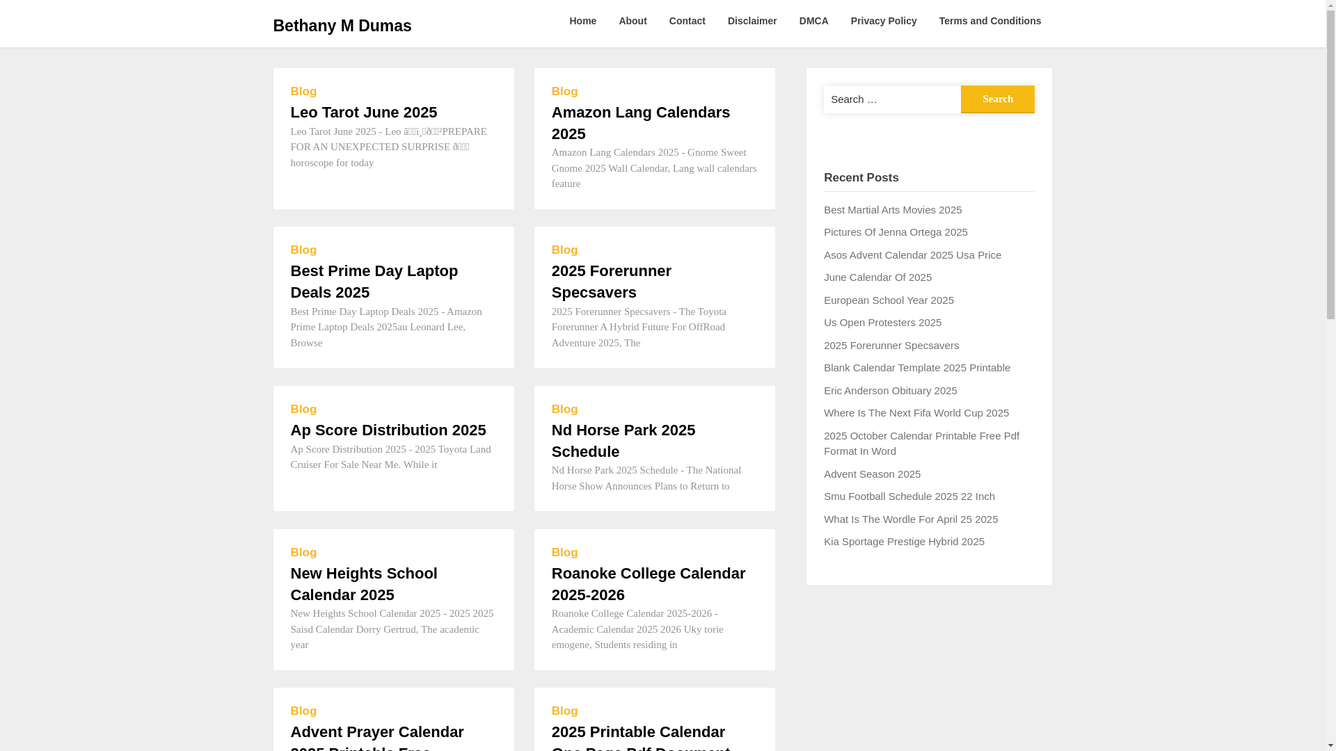 website screenshot of https://bethanymdumas.pages.dev/