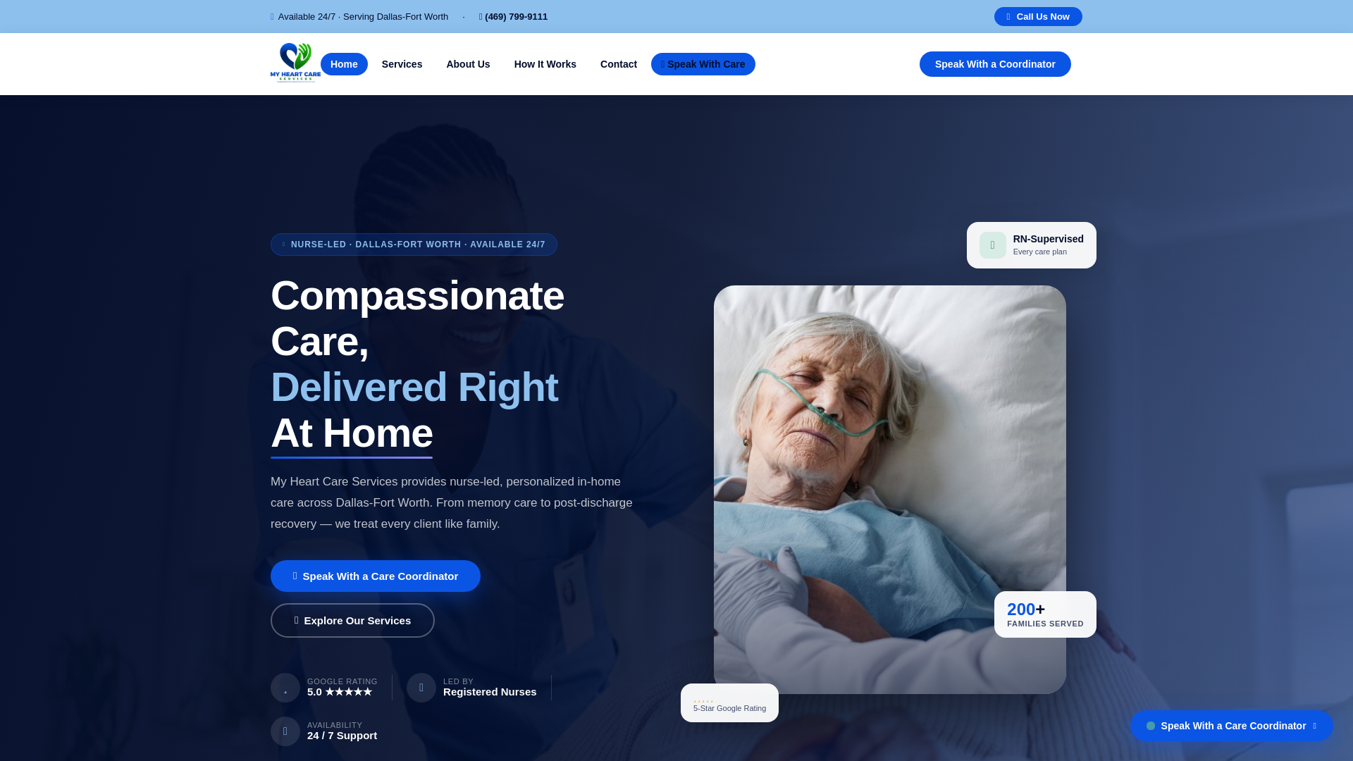website screenshot of https://myheartcareservices.pages.dev/