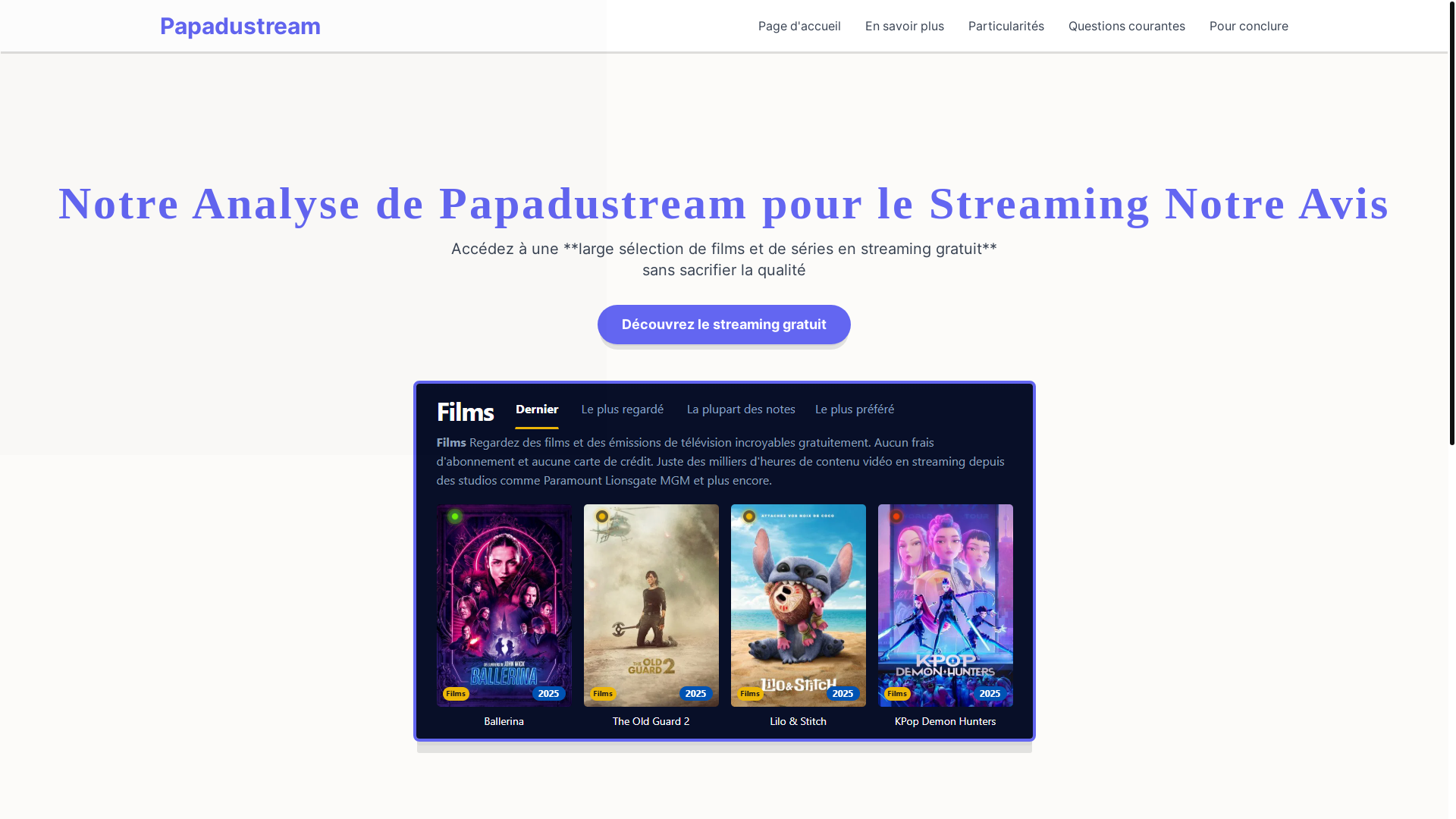 website screenshot of https://papadustream-jt9c.pages.dev/
