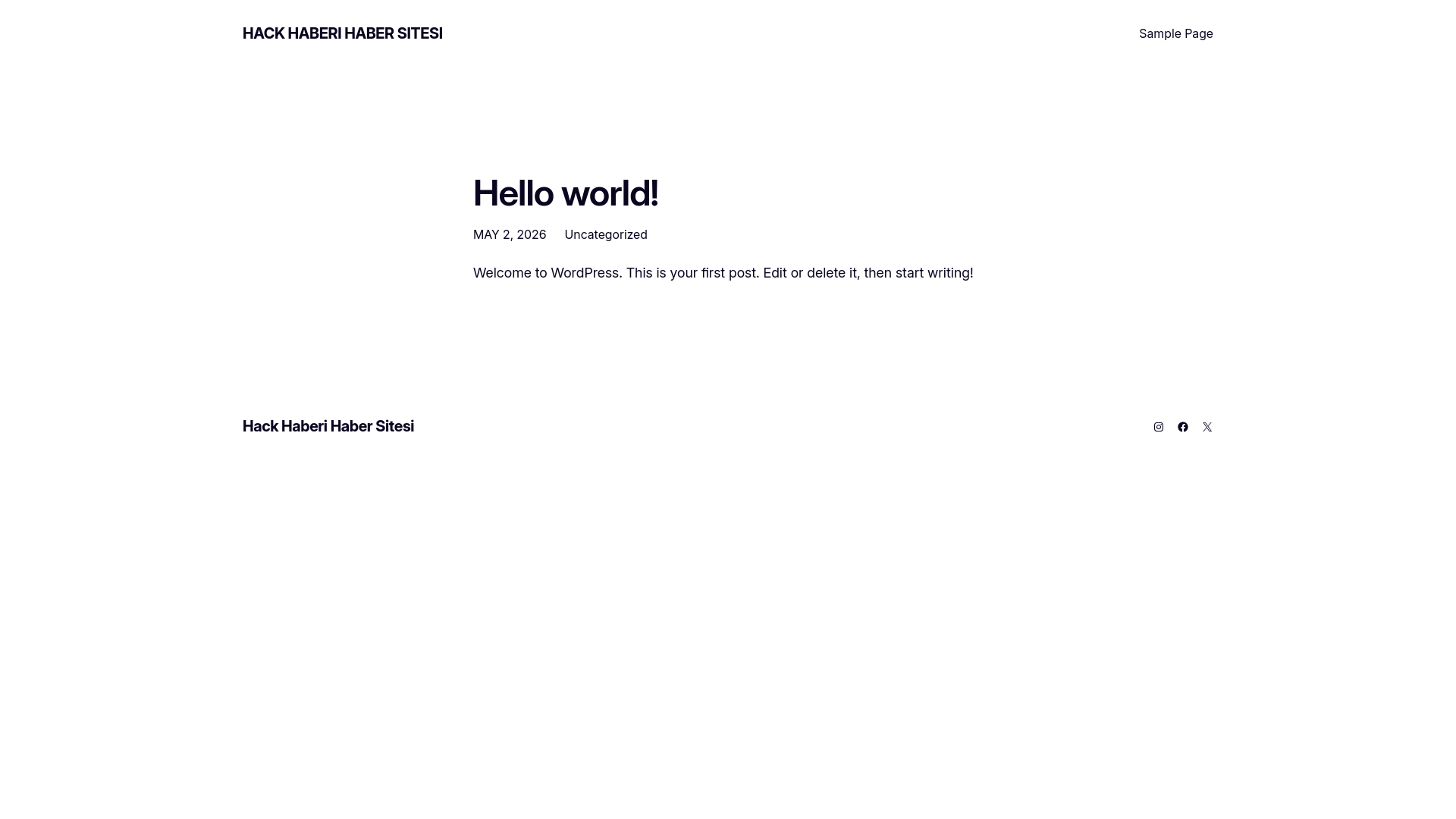 website screenshot of https://hackhaberi.org