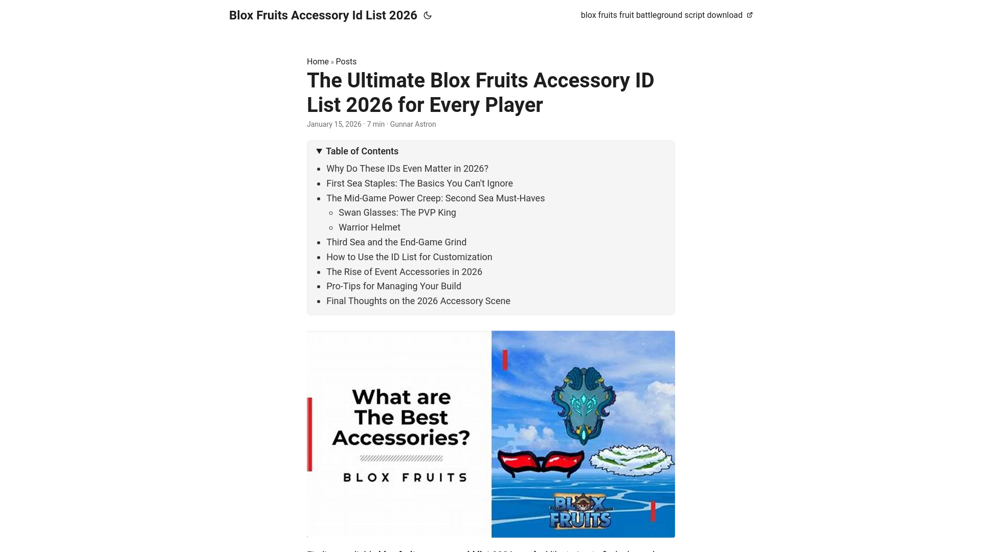website screenshot of https://bloxfruitsaccessoryidlist2026.pages.dev/
