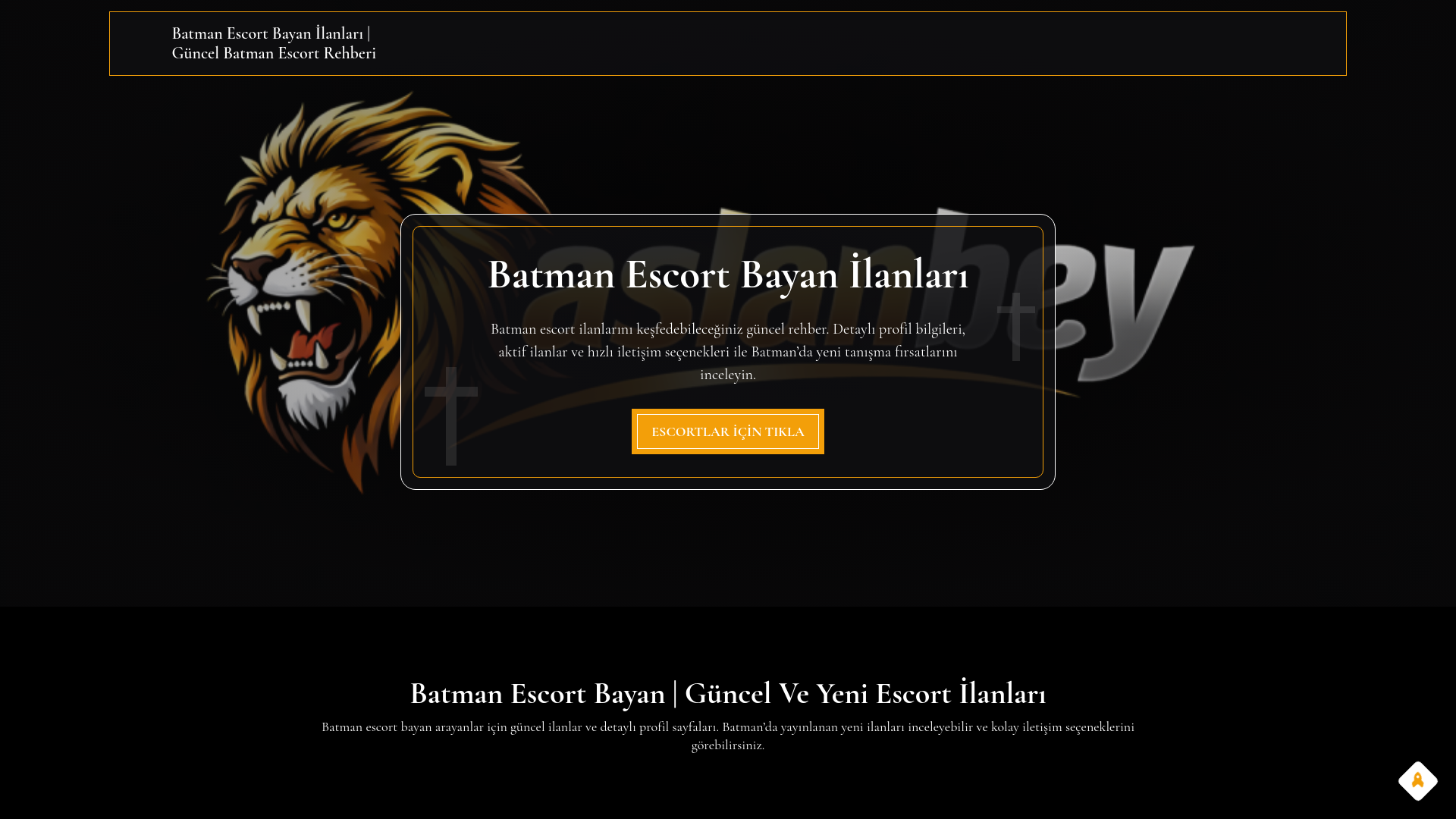 website screenshot of https://batmanescort.blog/