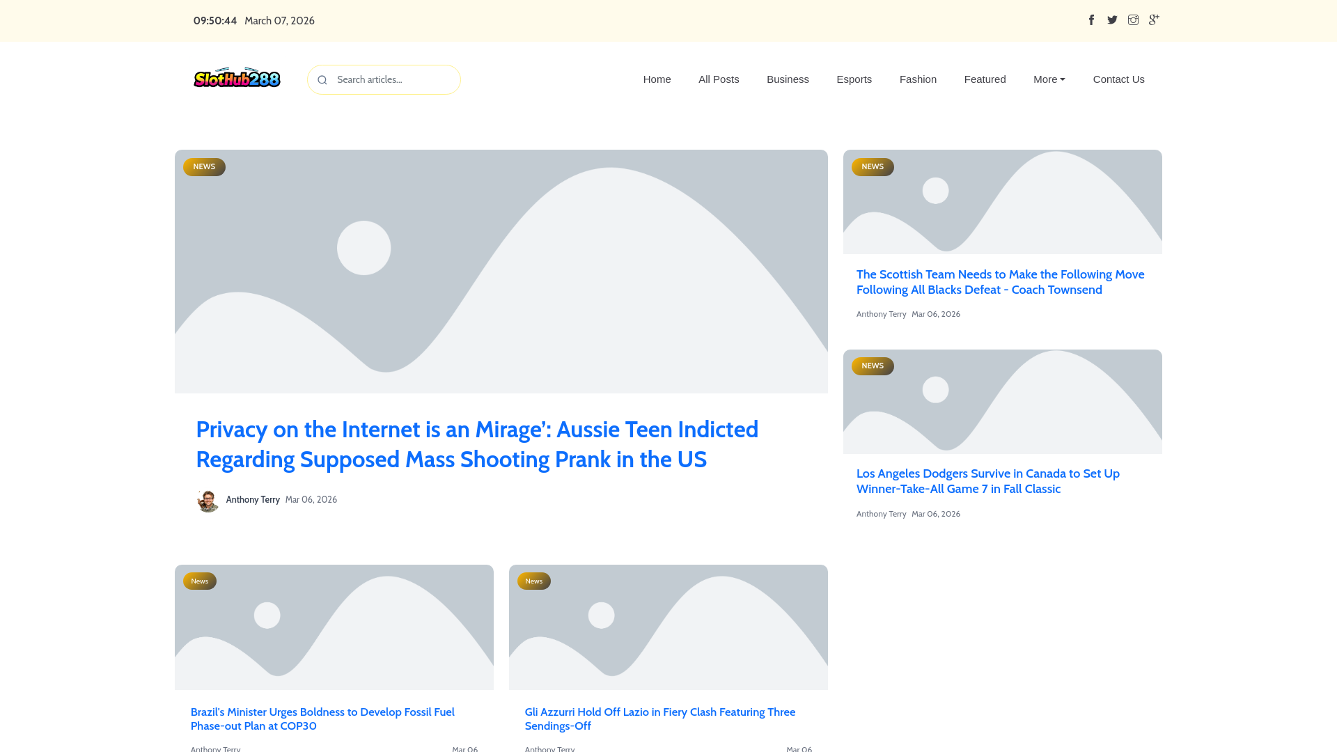 website screenshot of https://slothub288.de/