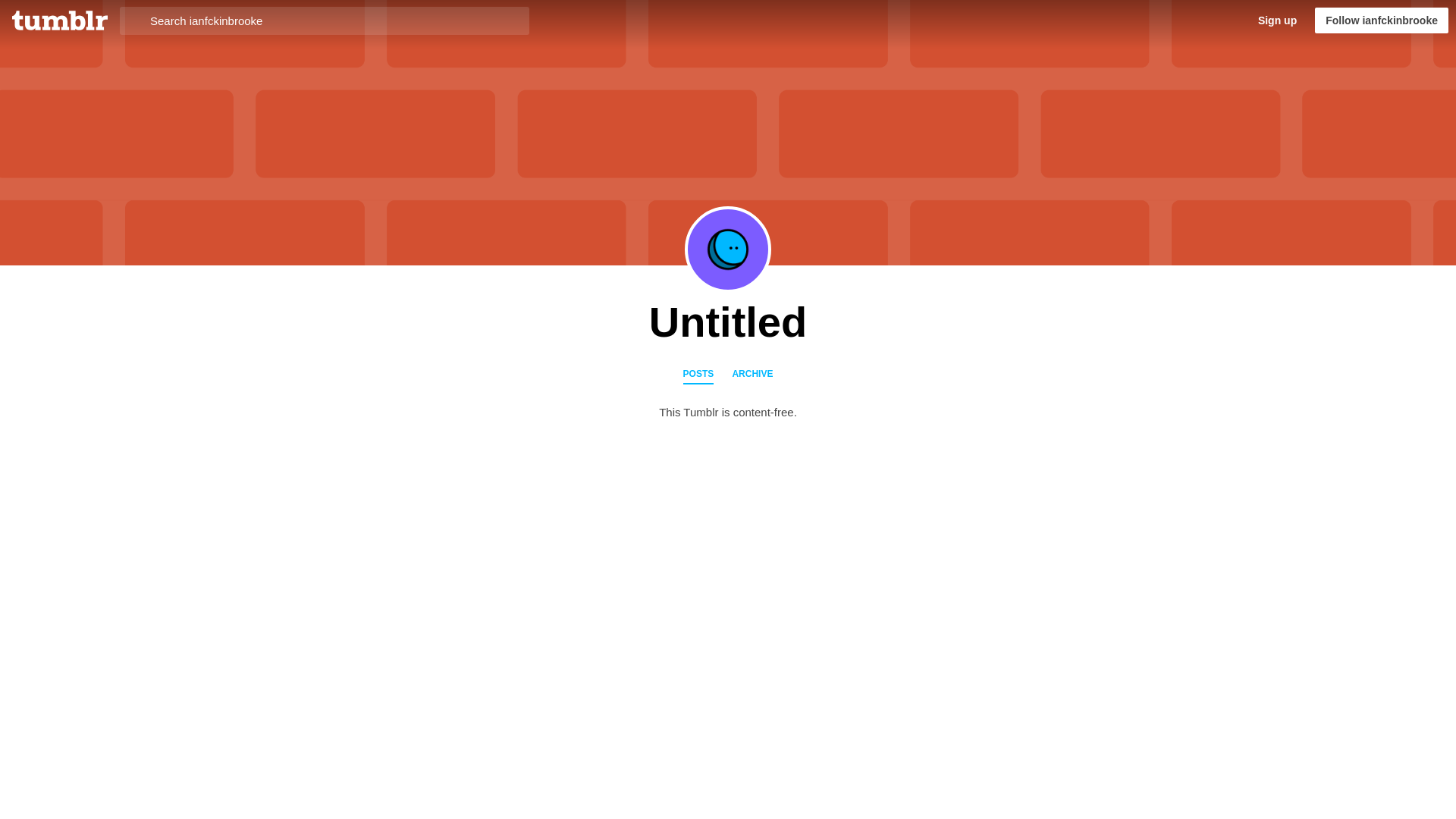 website screenshot of https://ianfckinbrooke.blog/
