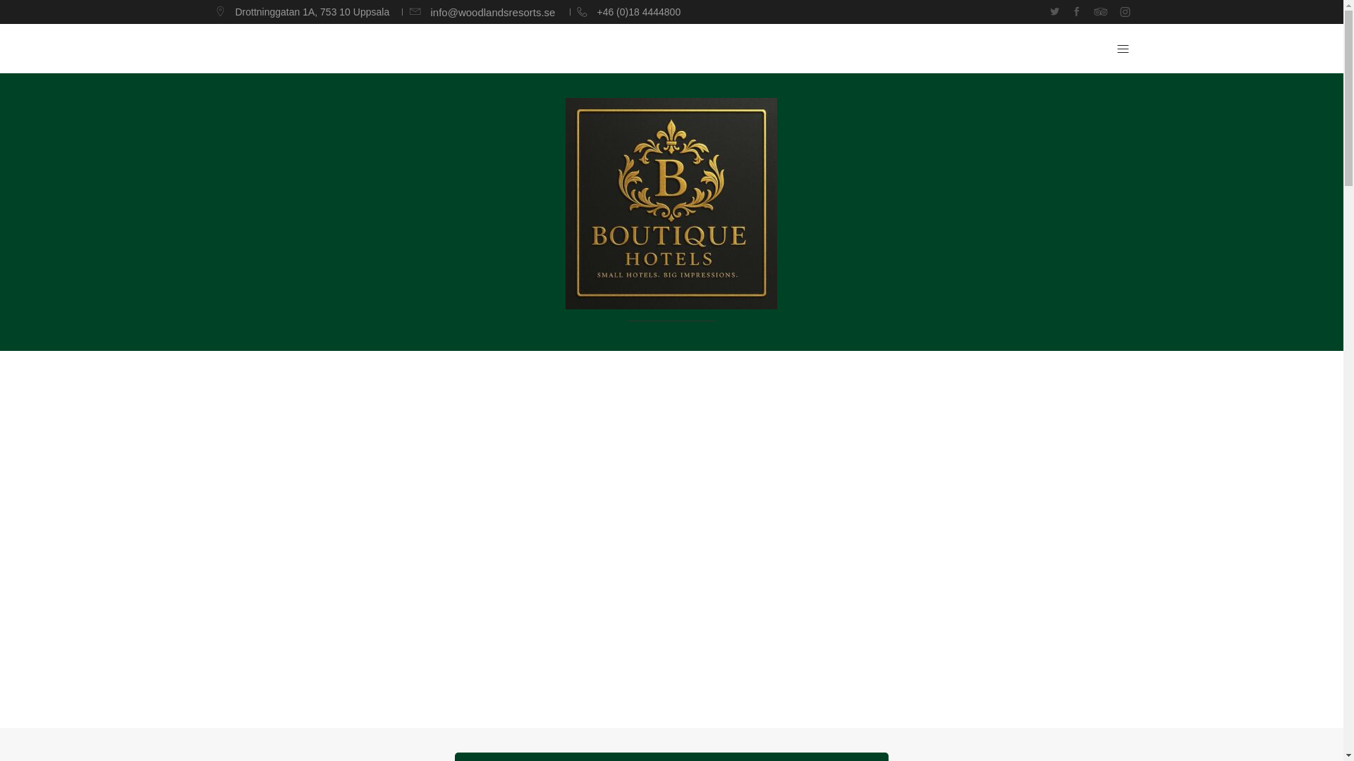 website screenshot of https://boutiquehotels.se/