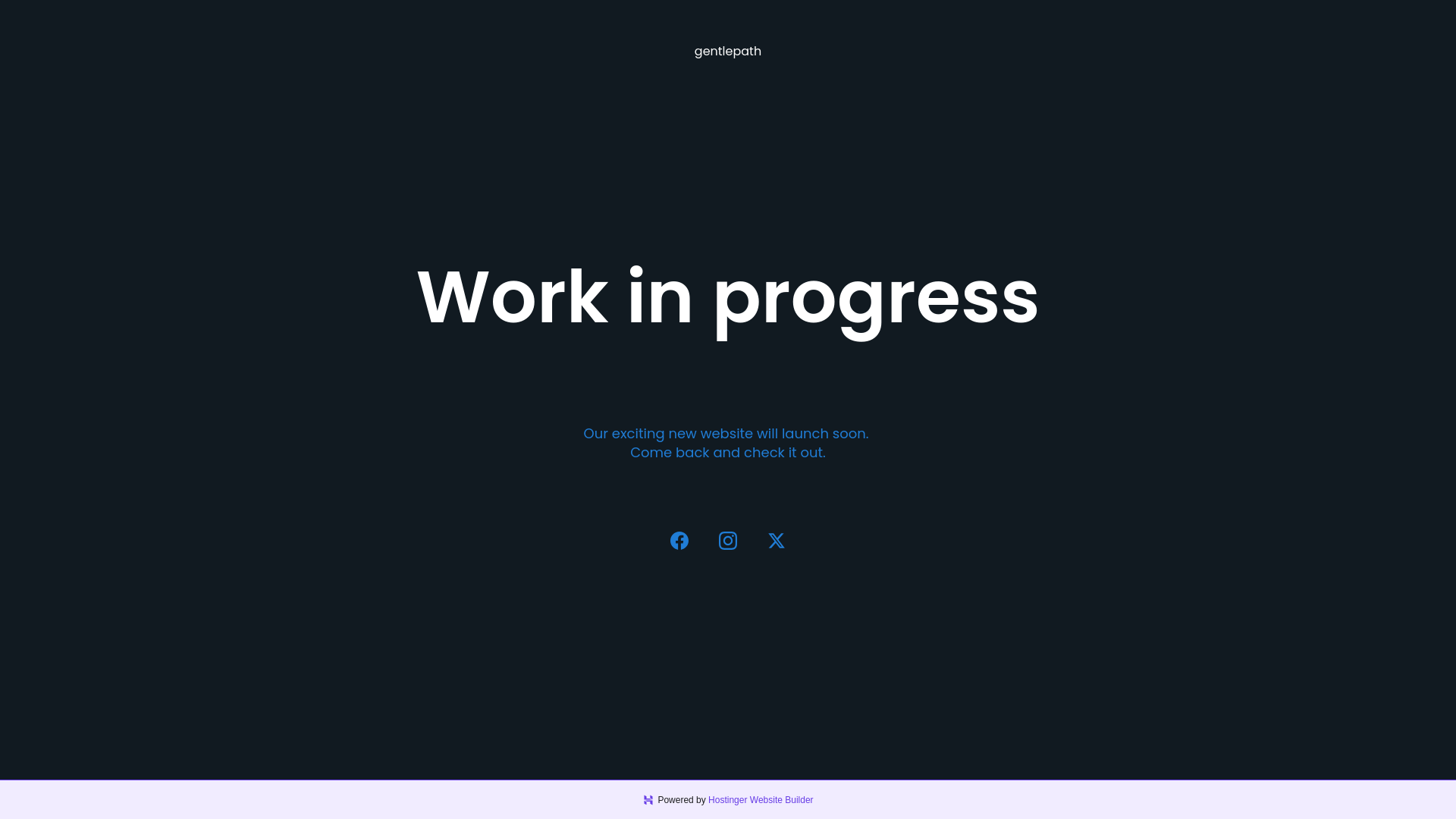 website screenshot of https://gentlepath.cc/