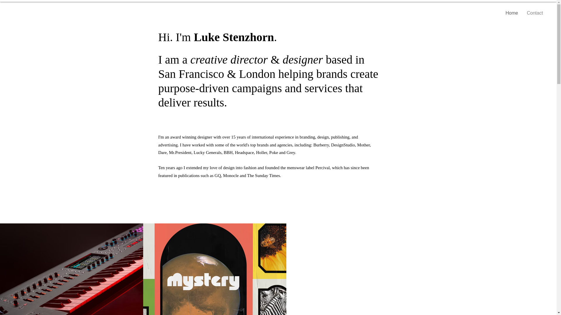 website screenshot of https://lukestenzhorn.net/