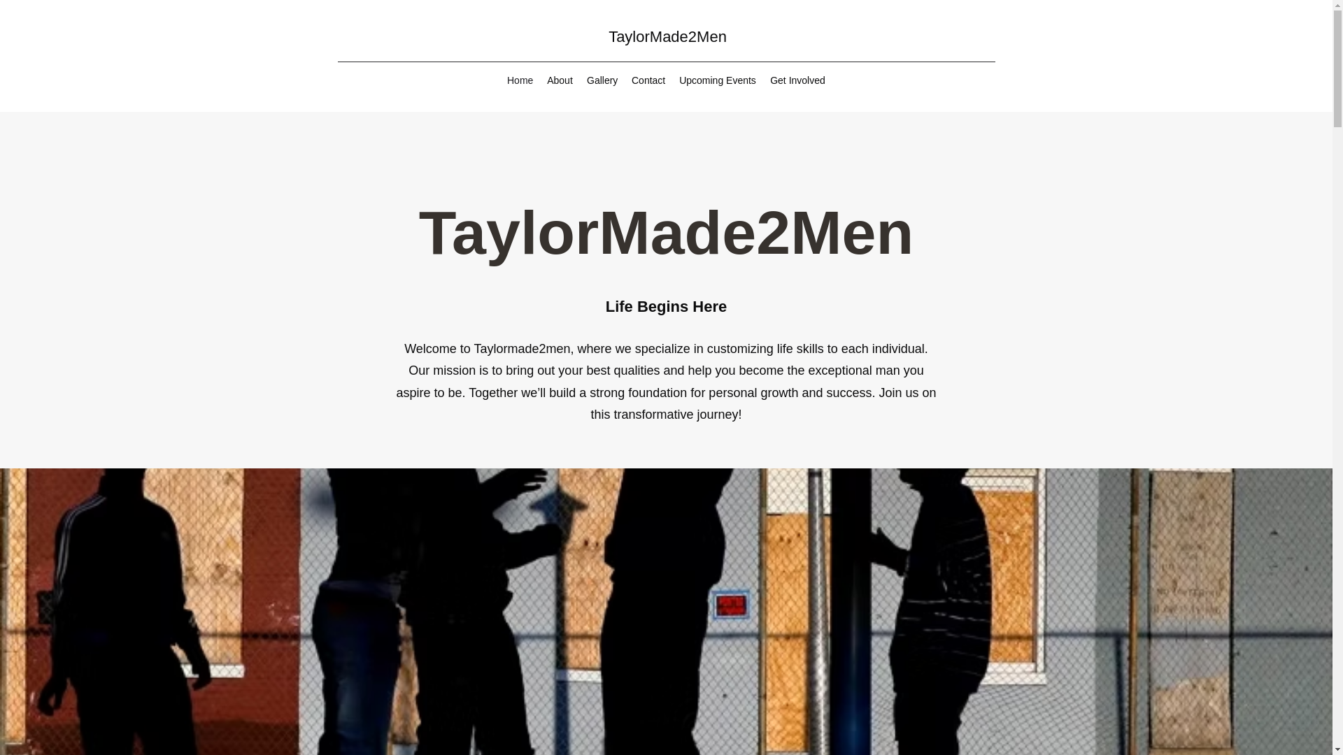 website screenshot of https://taylormade2men.org/