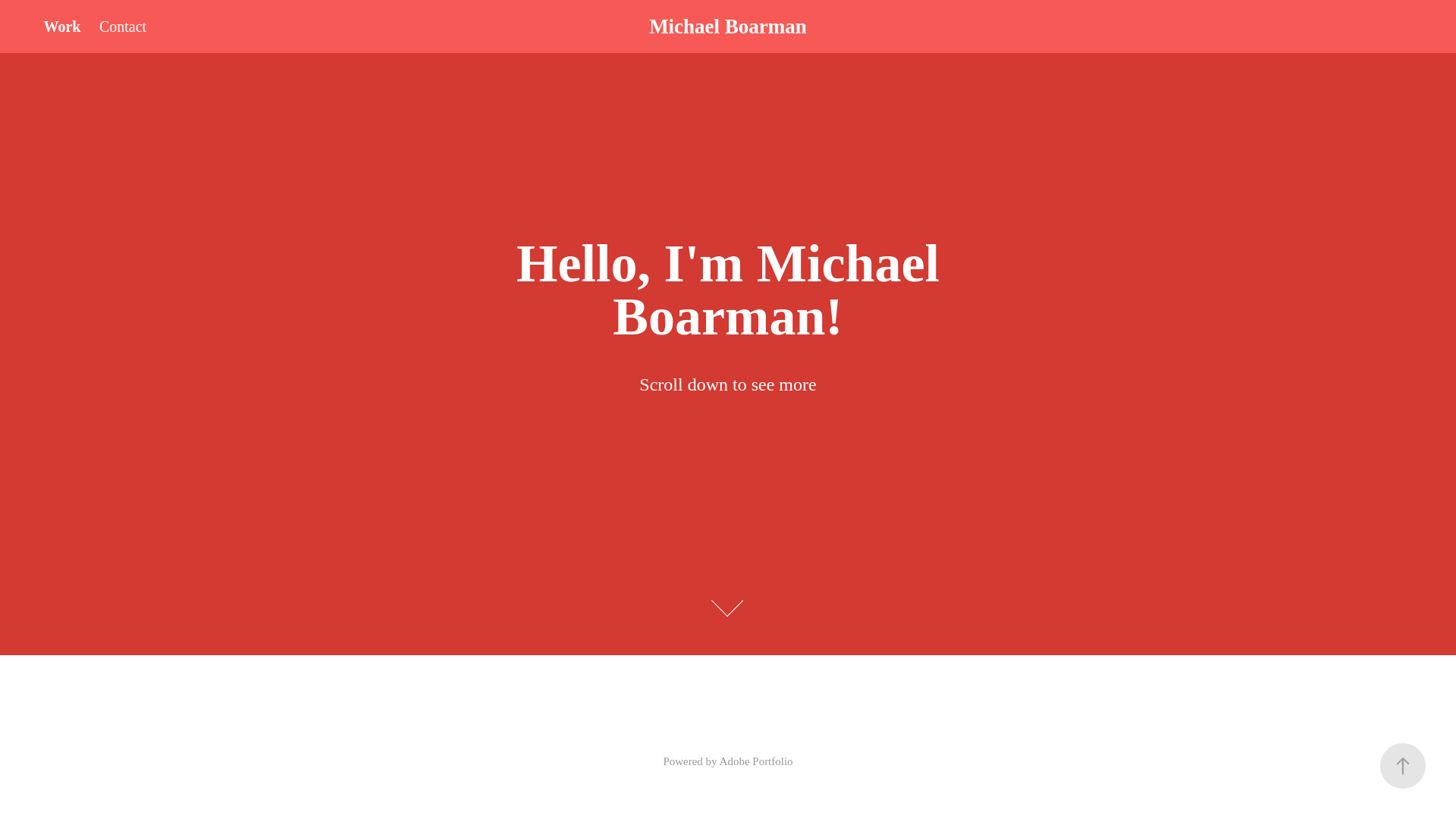 website screenshot of https://michaelboarman.com/