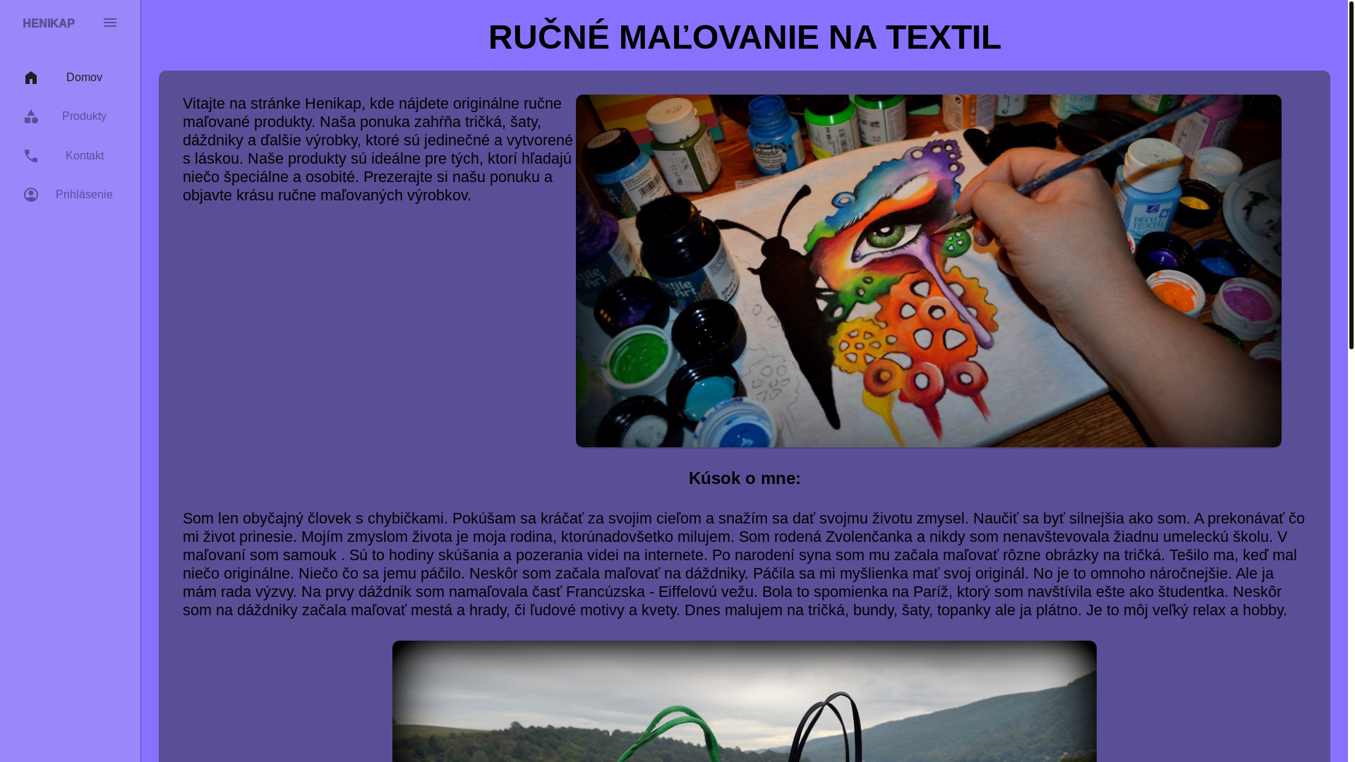 website screenshot of https://henikap.eu/