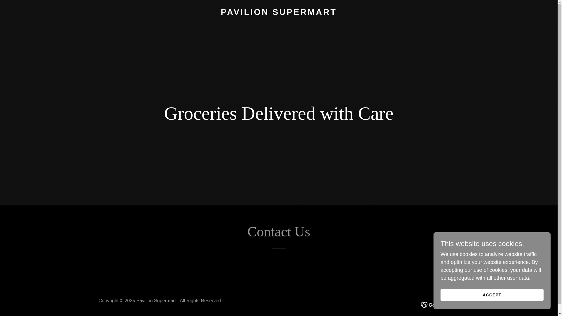 website screenshot of https://pavilionsupermart.com/
