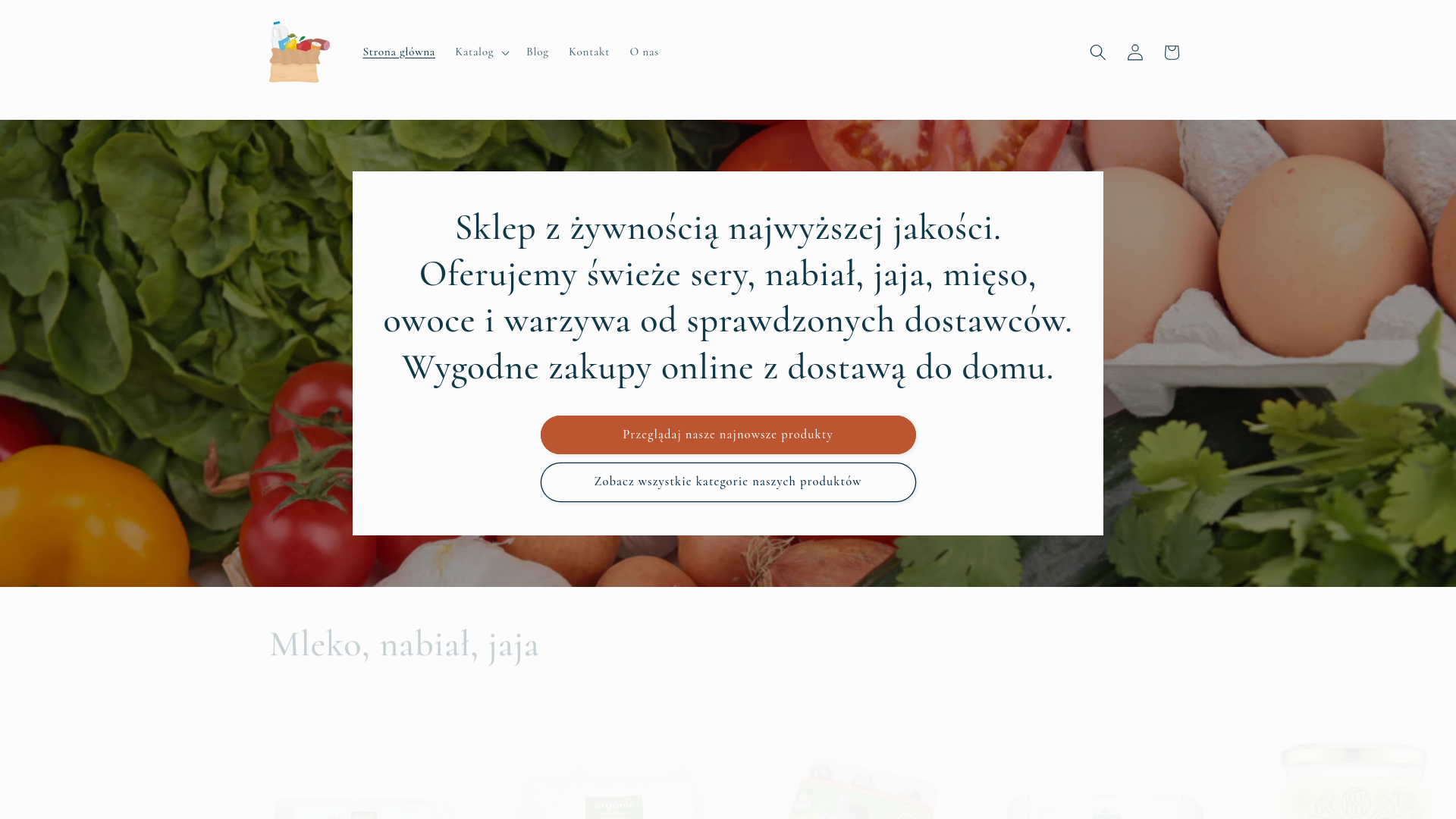 website screenshot of https://mlekocheesy.shop