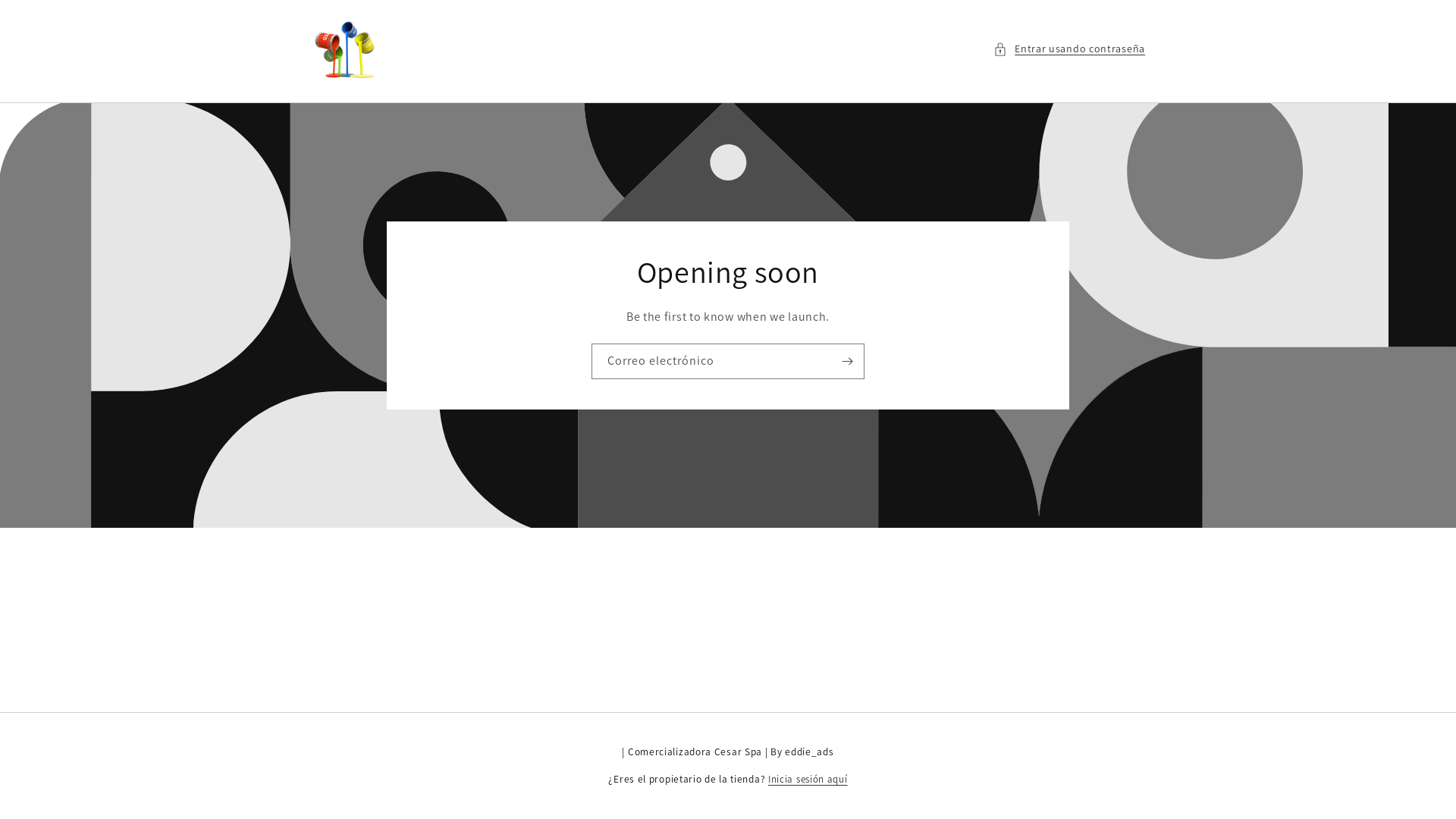 website screenshot of https://comercializadoracesar.com/