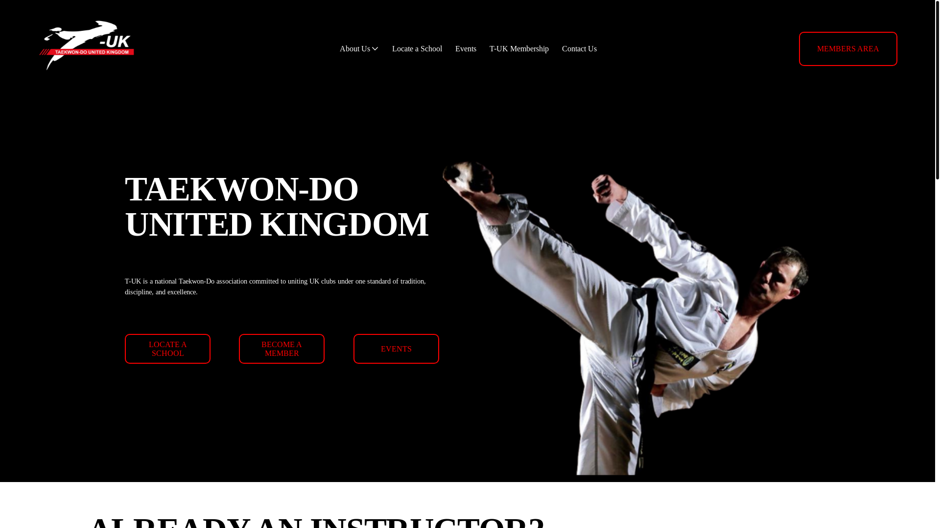 website screenshot of https://taekwon-do-uk.com/